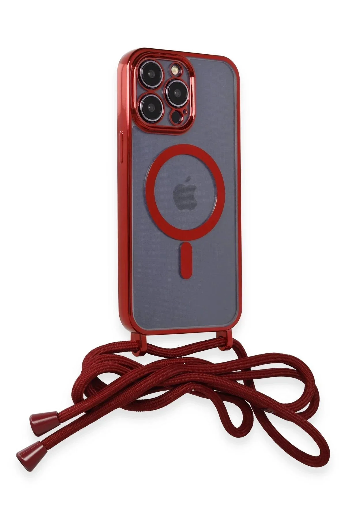 کاور و قاب آیفون 14 PRO DIVO LASER STRAP MAGSAFE COVER قرمز VB4347 CepteToptan