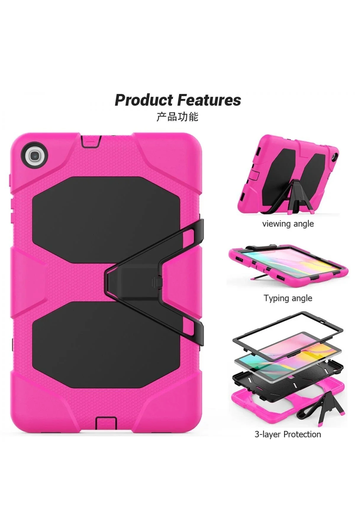 کاور تبلت جلد SAMSUNG GALAXY TAB A 10.1 CASE GRIFFIN صورتی Marsilyan