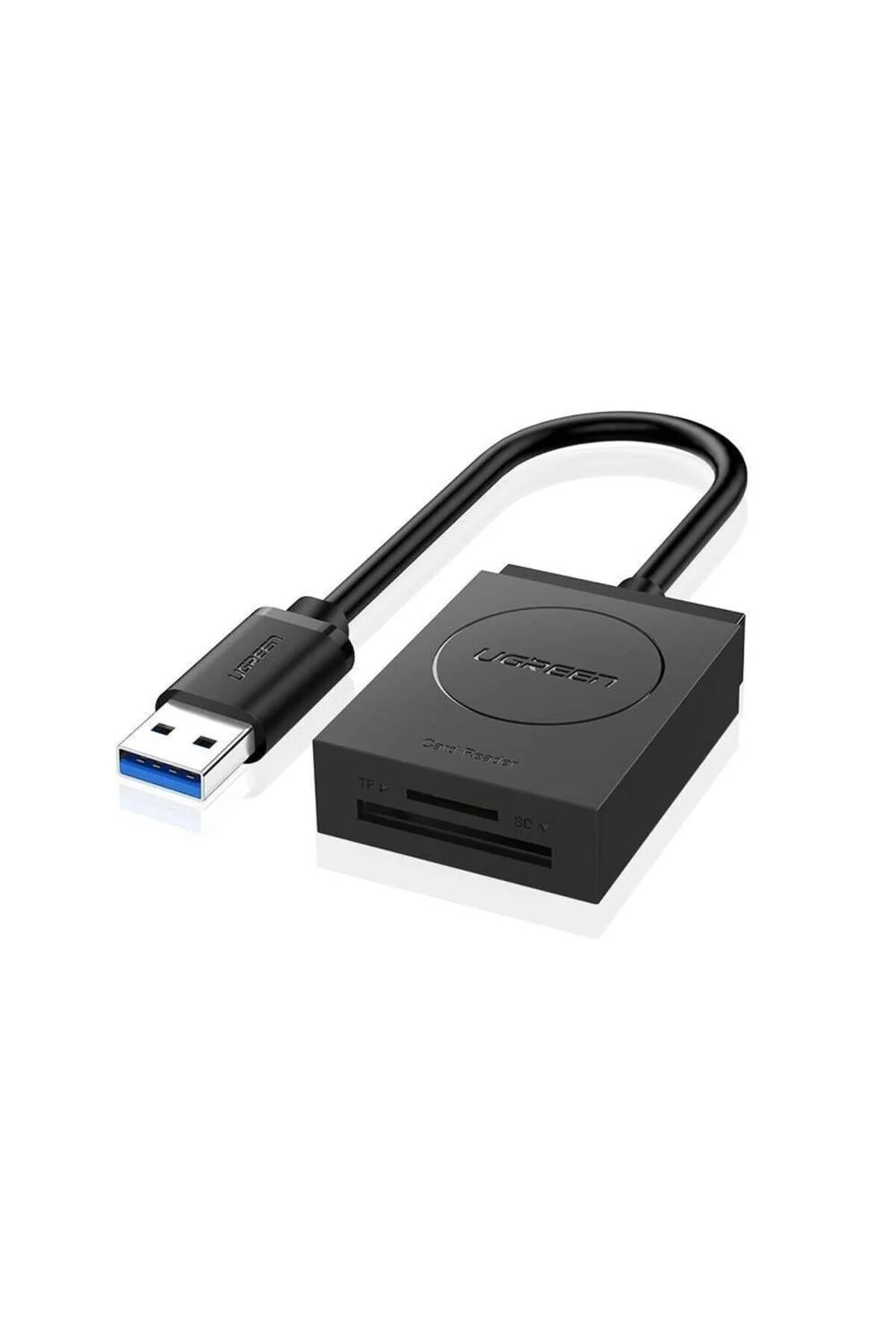 کابل و مبدل 20250 2 در 1 USB 3.0 SD TF کارت خوان داده های سرعت بالا همان زمان خواندن نوشتن Ugreen