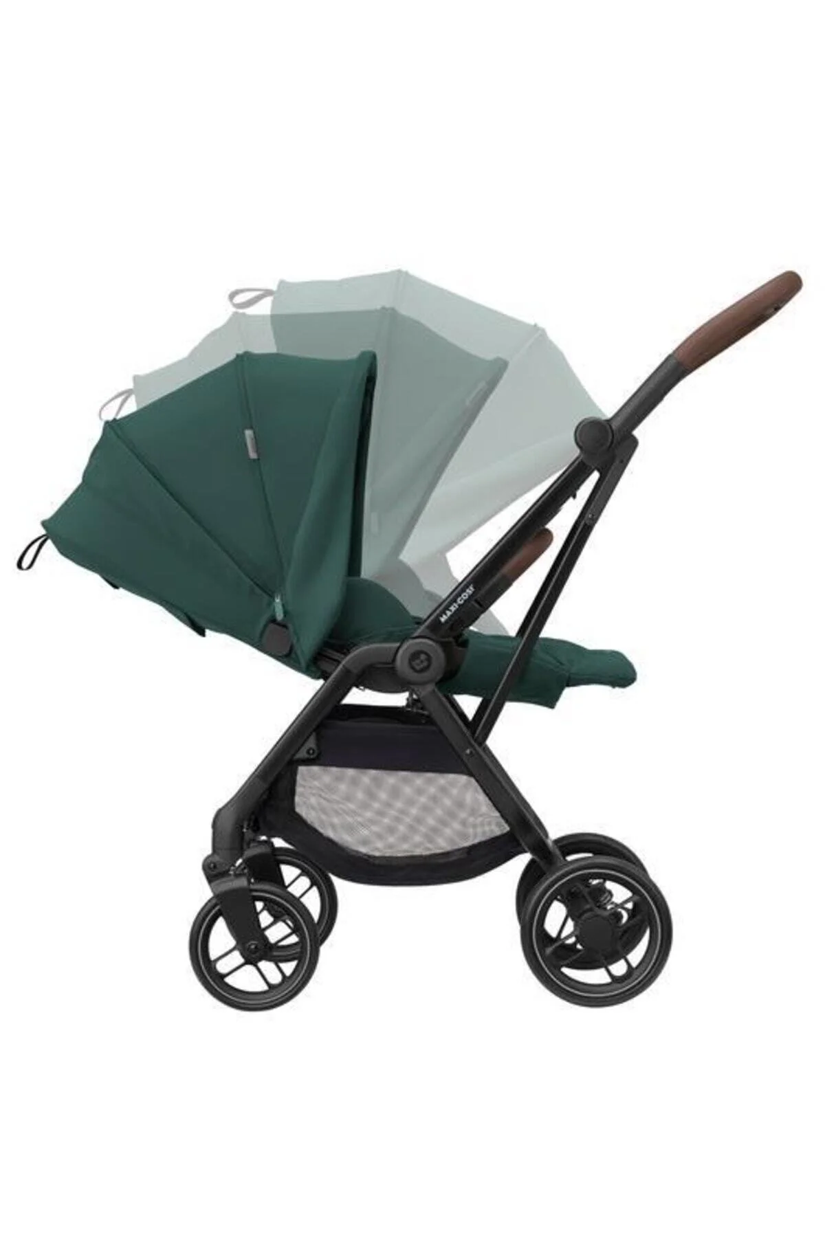 سیستم سفر عربه نوزاد سبز پسرانه و دخترانه بچگانه کالسکه Leona2 coral 360 ماژولار مسافرتی فوق العاده فشرده با کریر گرین Maxi-Cosi