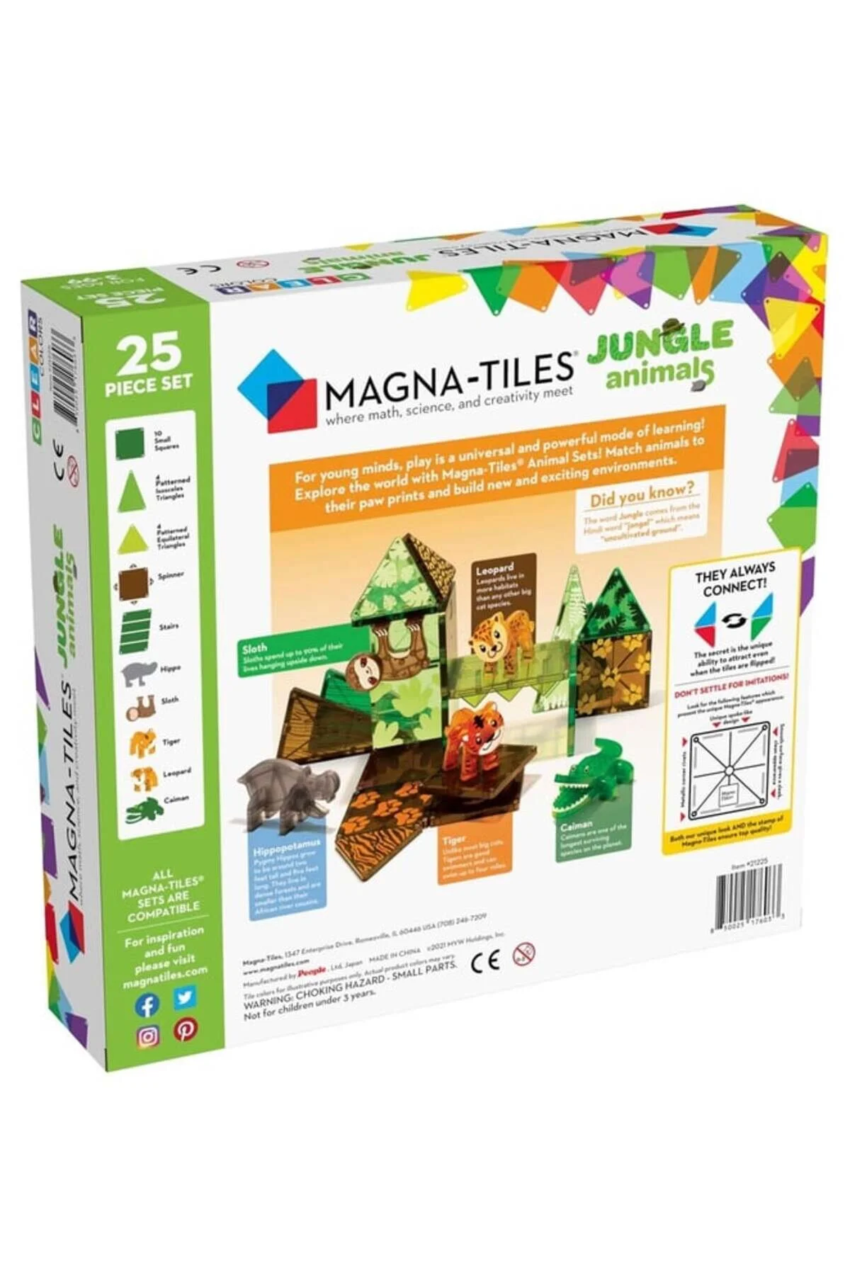 اسباب بازی های آموزشی MAGNA TILES جنگل 25 قطعه Magna Tiles