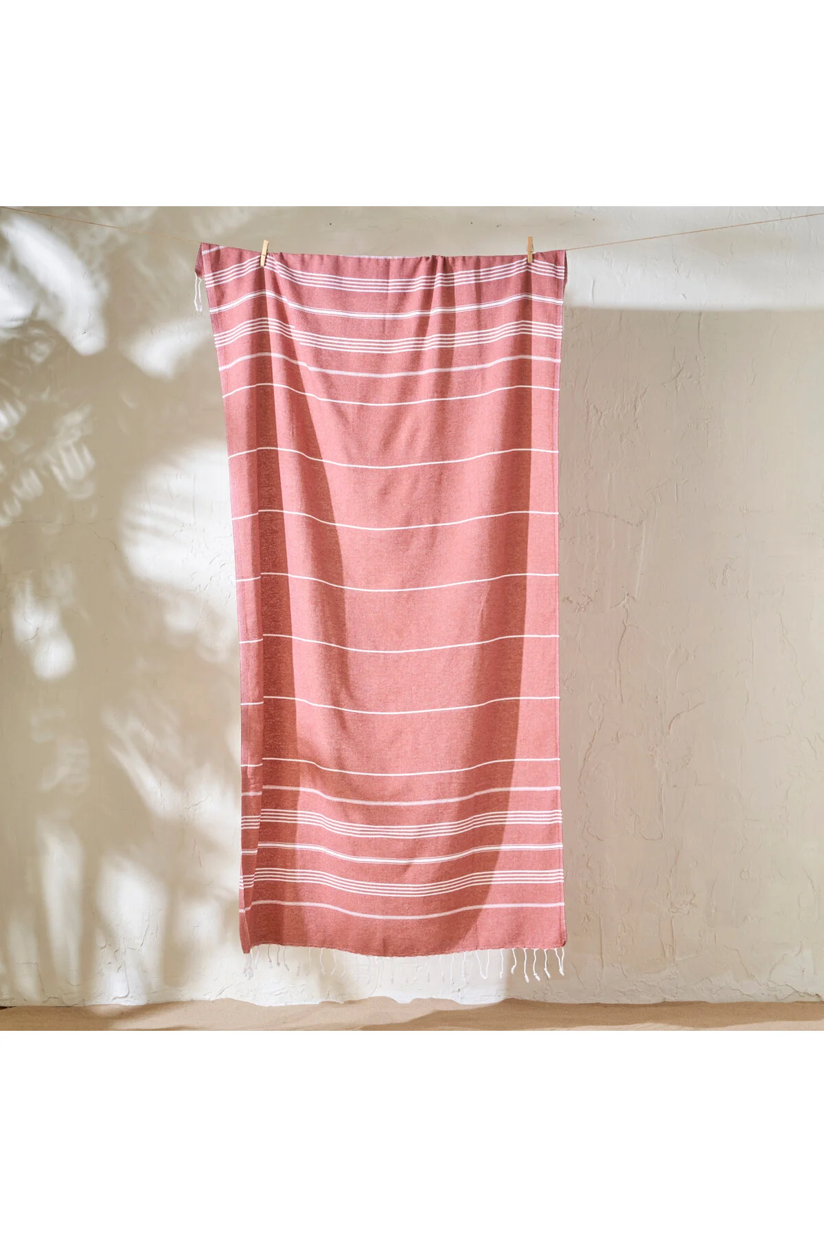 پَشتِمال حوله سنتی کاشی 100 ٪ پنبه ALORA PESTEMAL 95X180 سانتی متر Bella Maison