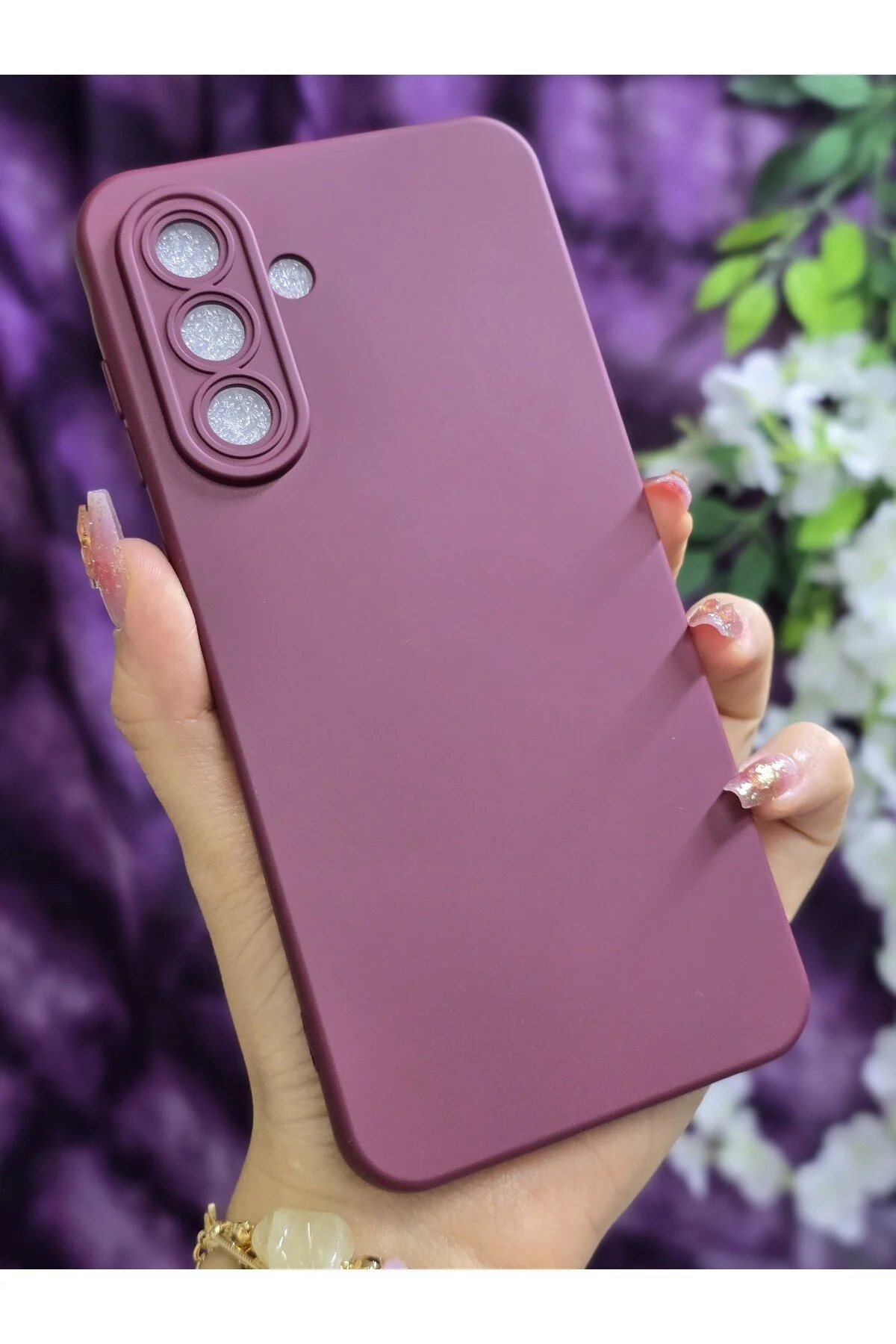 کاور و قاب گوشی SAMSUNG GALAXY A36 مخملی کلارت قرمز سازگار Magic Ring
