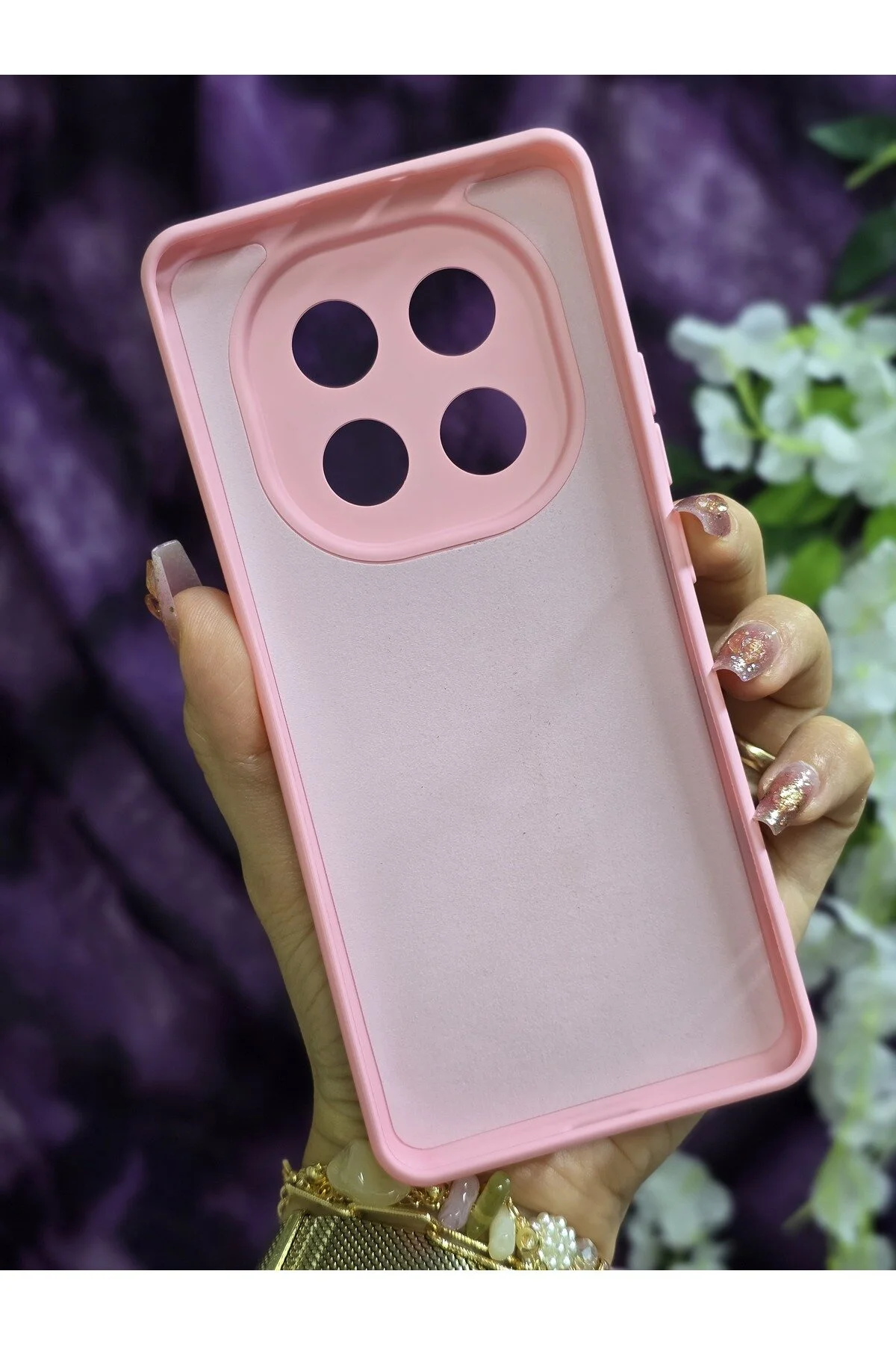 کاور و قاب گوشی XIAOMI REDMI NOTE 14 PRO 4G سازگار با گیلاس مخملی روبان طرح دار در داخل Magic Ring