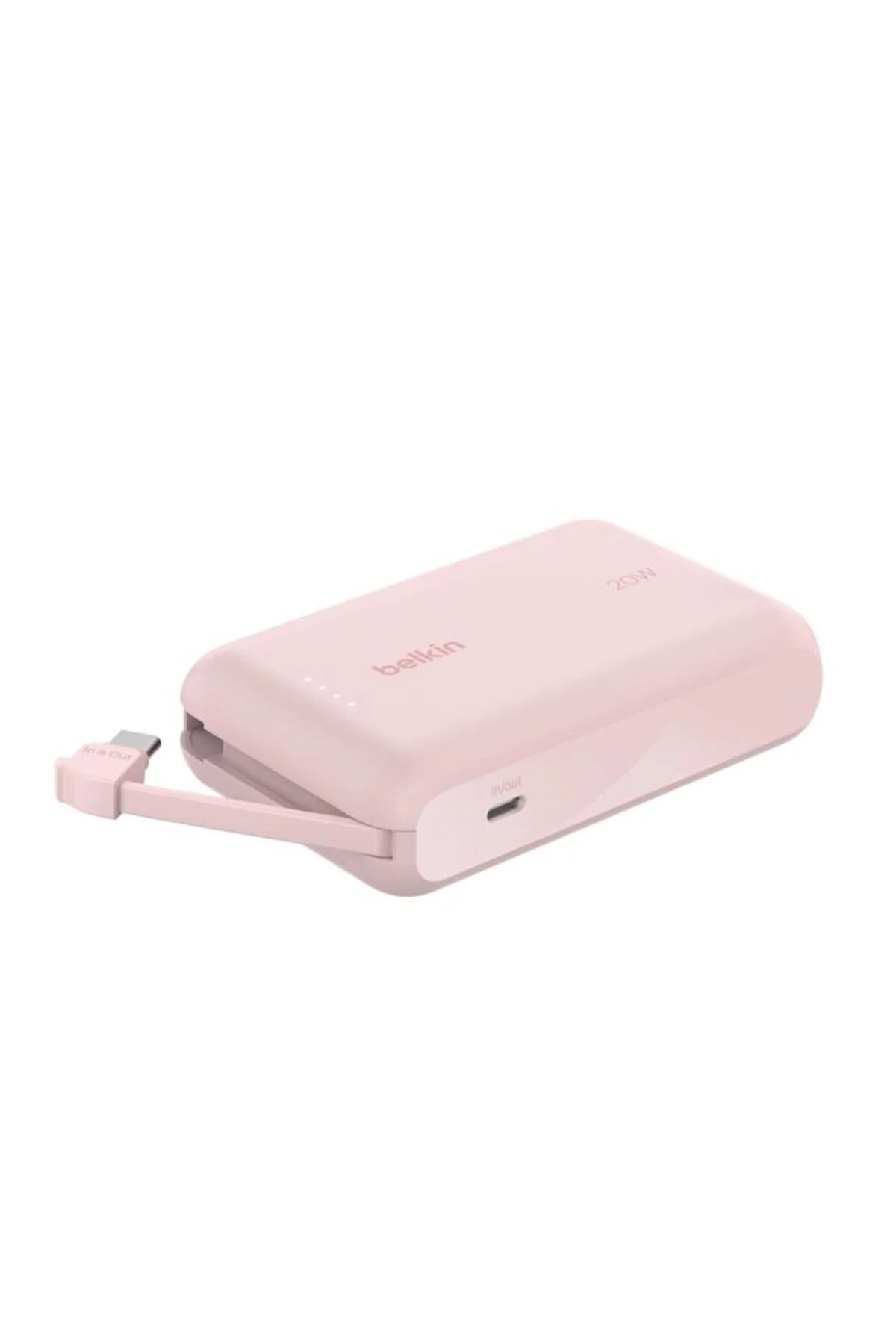 پاوربانک 10000 میلی آمپری 20 وات صورتی اورجینال Belkin