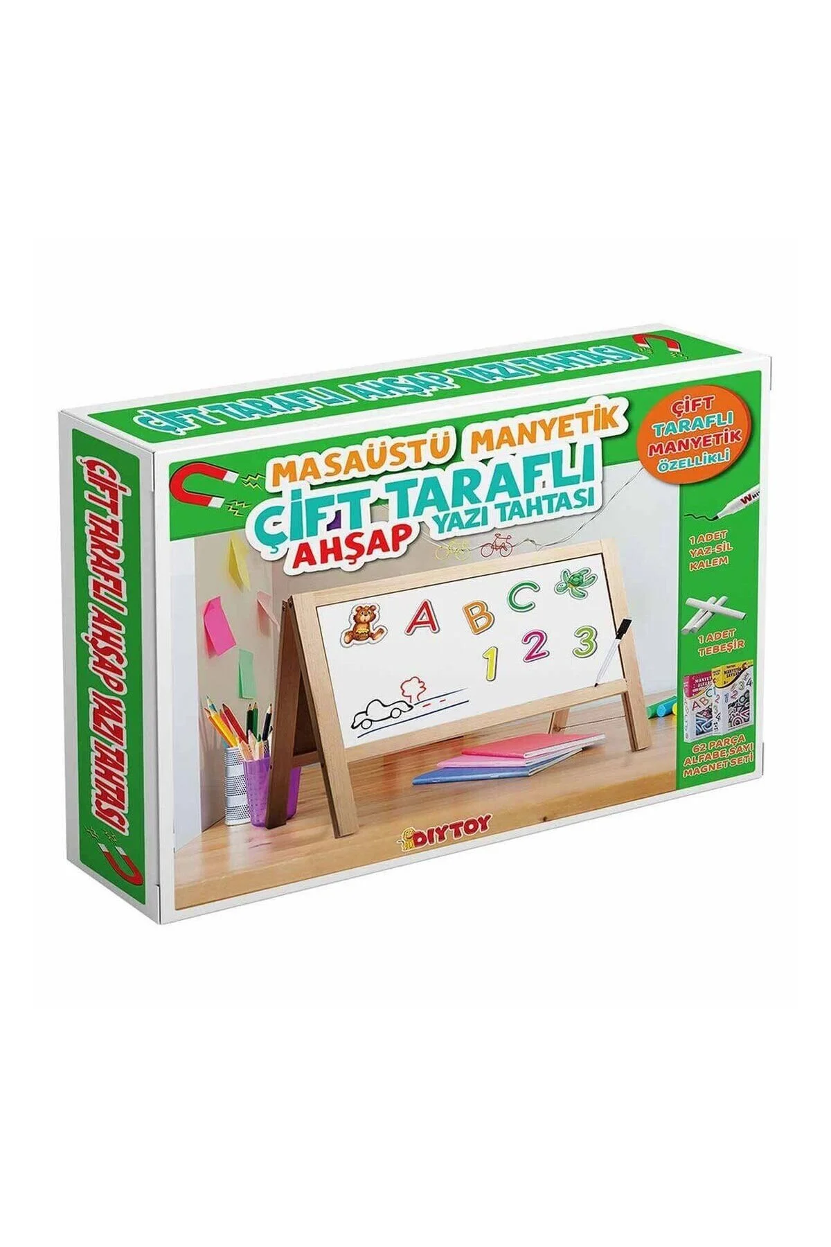 اسباب بازی های فیگور دیگر 2243 میز تحریر چوبی رومیزی دو طرفه مغناطیسی آموزشی GIRLS KIDS BOYS TOY paraply
