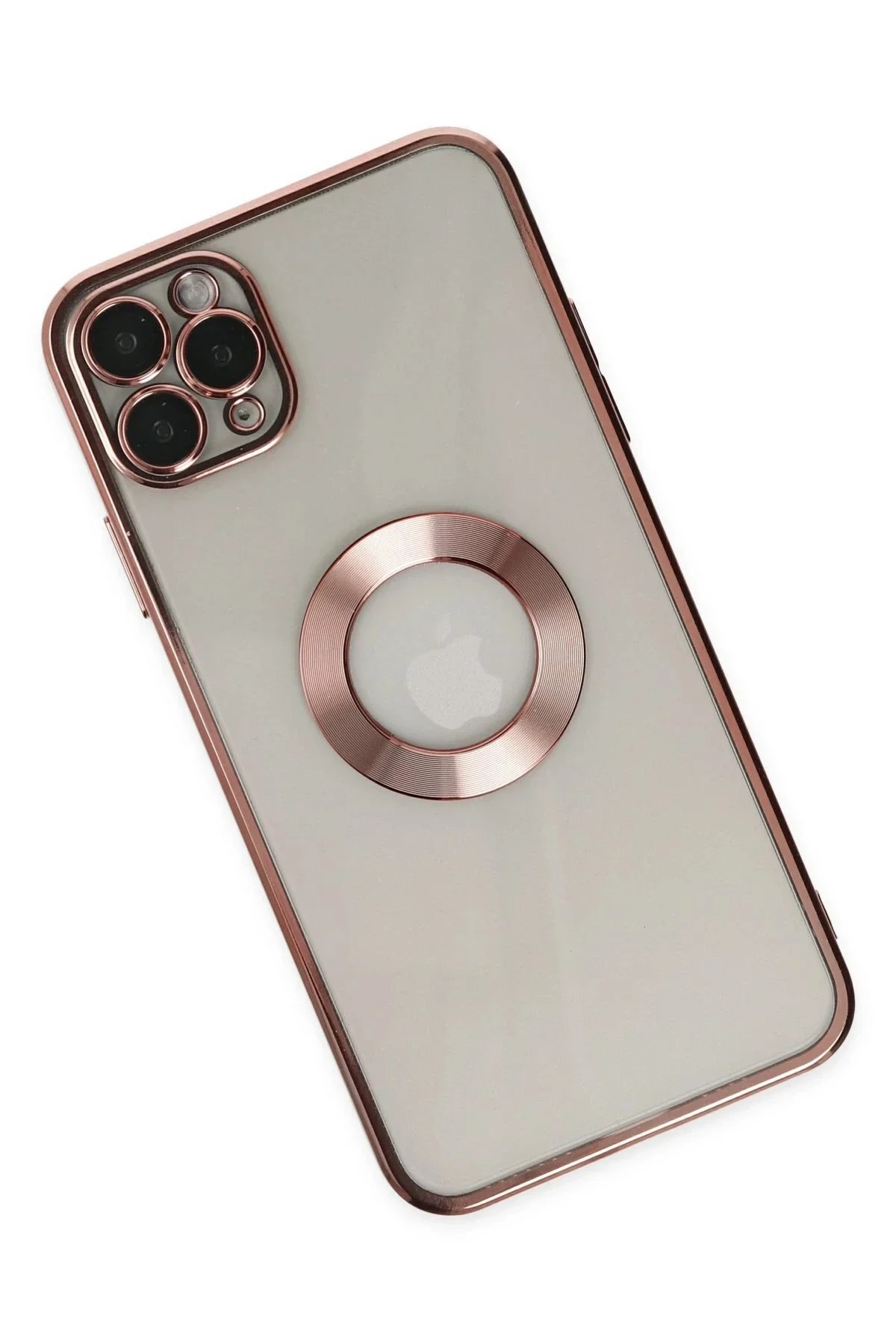 کاور و قاب اسلات سیلیکونی IPHONE 11 PRO رزگلد CepteToptan