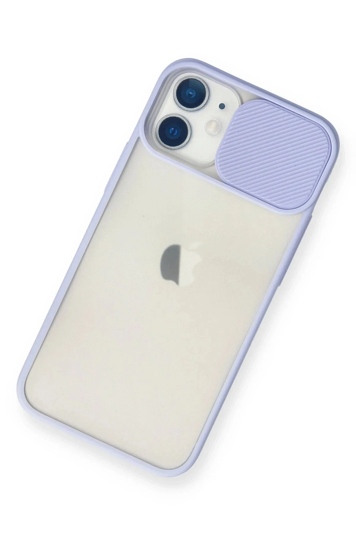 کاور و قاب سیلیکون لغزنده دوربین آیفون 11 کیس PALM FROSTED LILAC VB5642 CepteToptan