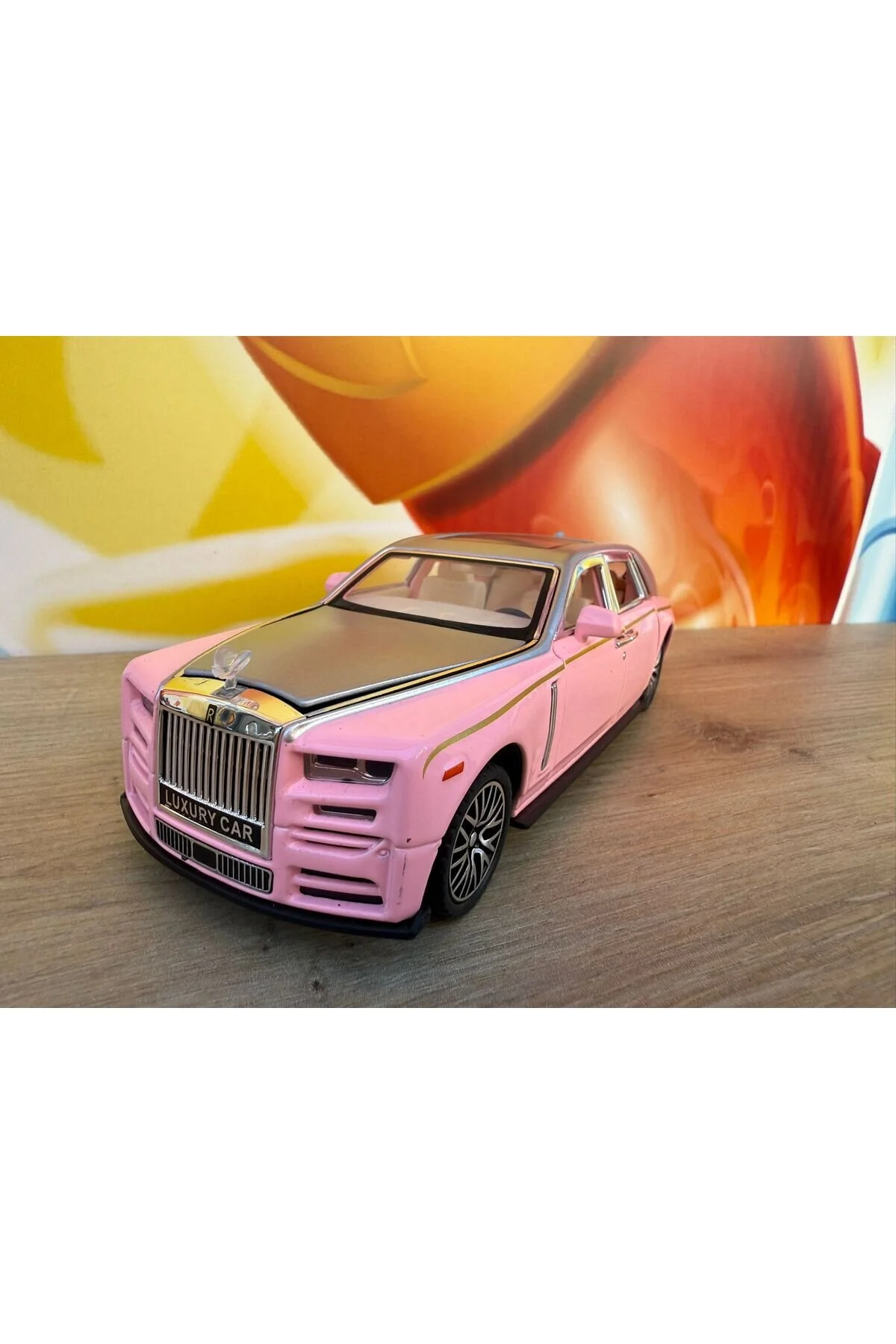 مدل خودرو 1:24 رولز رویس SWEPTAIL DIECAST ماشین با چراغ و صدا فلزی درهای باز شونده اورجینال scntoys