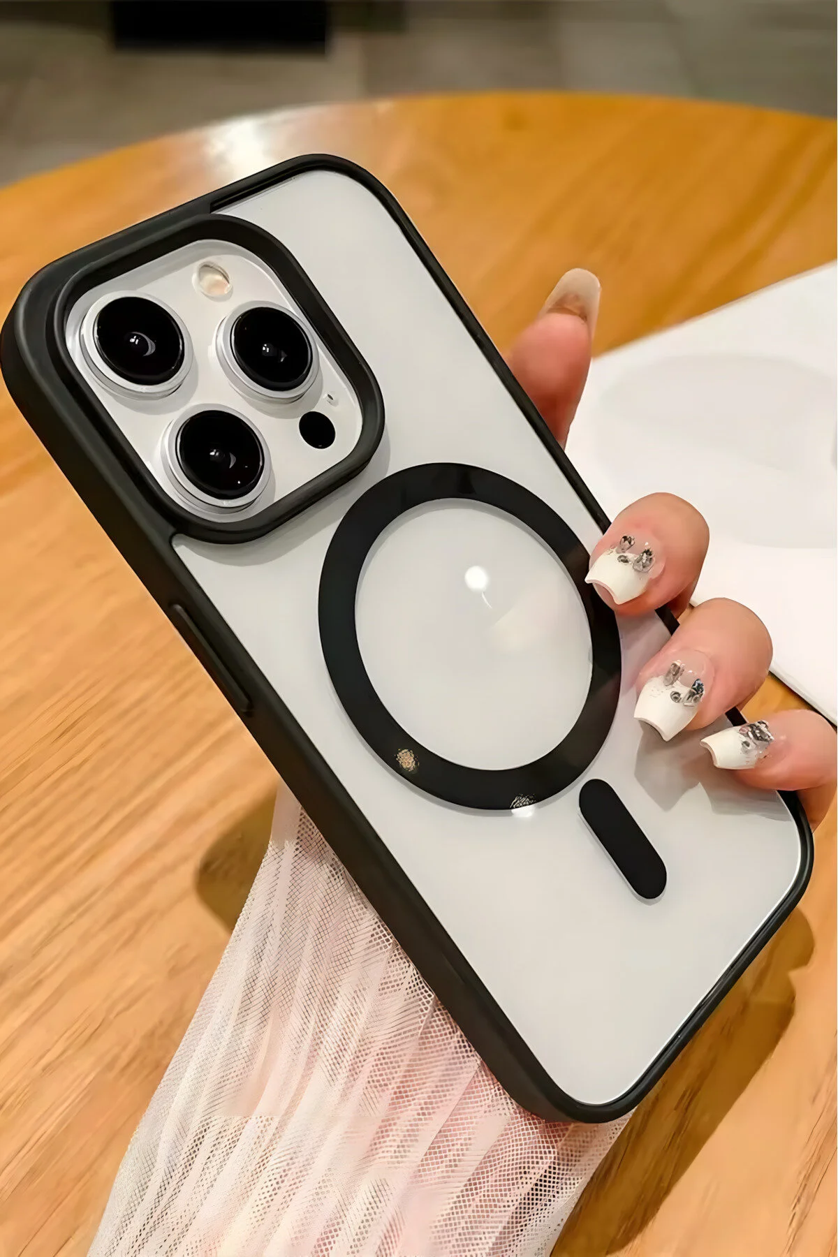 کاور و قاب سازگار با IPHONE 14 PRO MAX MAGSAFE شارژ بی‌سیم محافظ کامل پوشش سیلیکونی رنگارنگ EGE فیبکس Fibaks