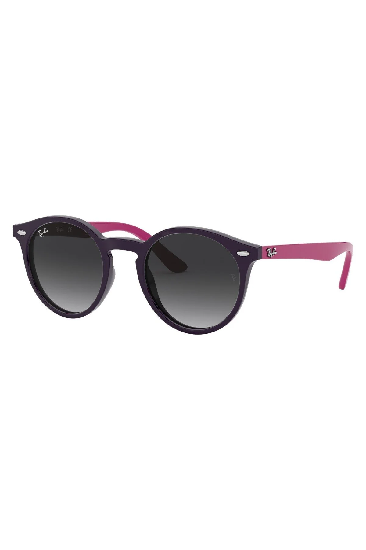 عینک آفتابی خورشیدی کودکانه RB 44 گرد صورتی رنگ ری بن Ray-Ban