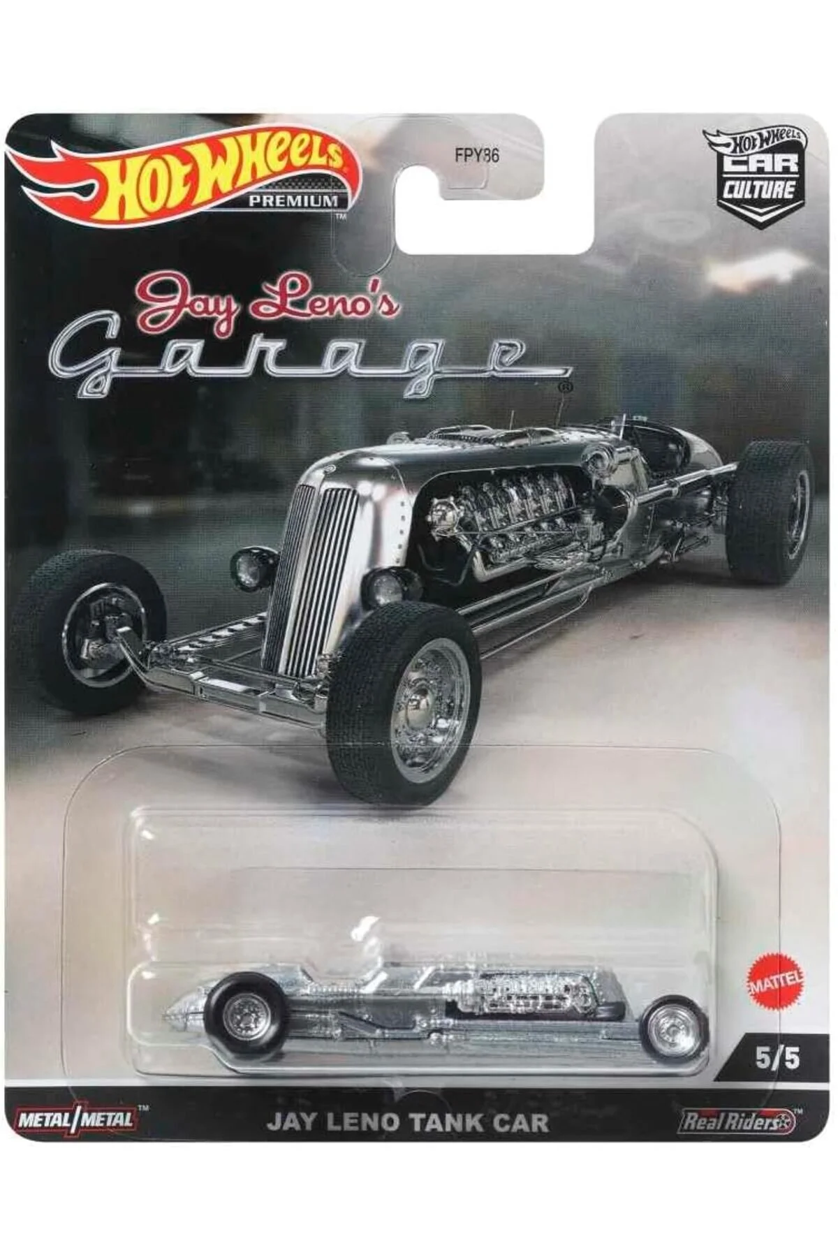 ماشین اسباب بازی گاراژ ممتاز JAY LENO TANK CAR HCJ85 از ترکیه HOT WHEELS