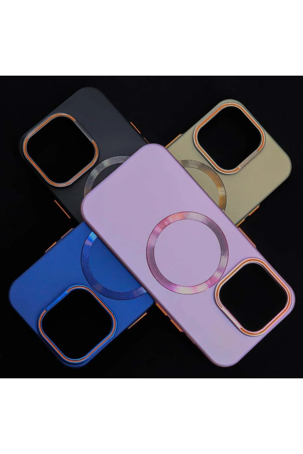 کاور و قاب لوکس با لنز پلاستیکی سخت سازگار برای IPHONE 16 PRO MAX Case&amp;Case