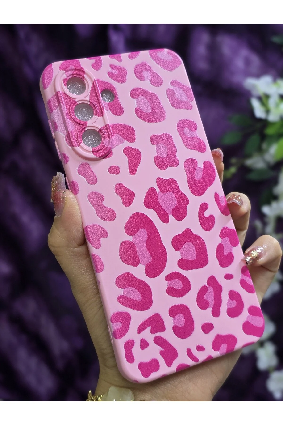 کاور و قاب گوشی LEOPARD VELVET PINK سازگار با SAMSUNG GALAXY A36 Magic Ring