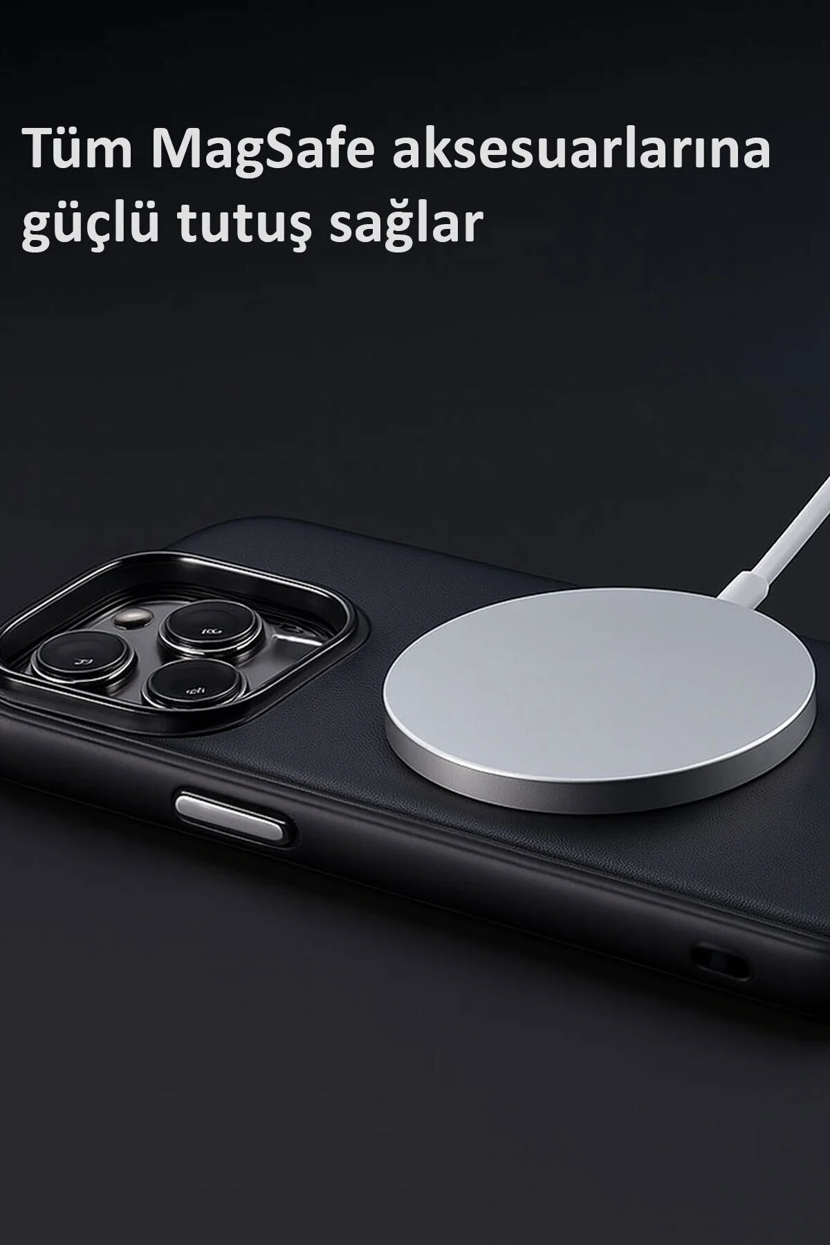 کاور و قاب روکش سیلیکونی سازگار با چرمی MAGSAFE APPLE IPHONE 15 PRO MAX CASE PU CEPSTOK