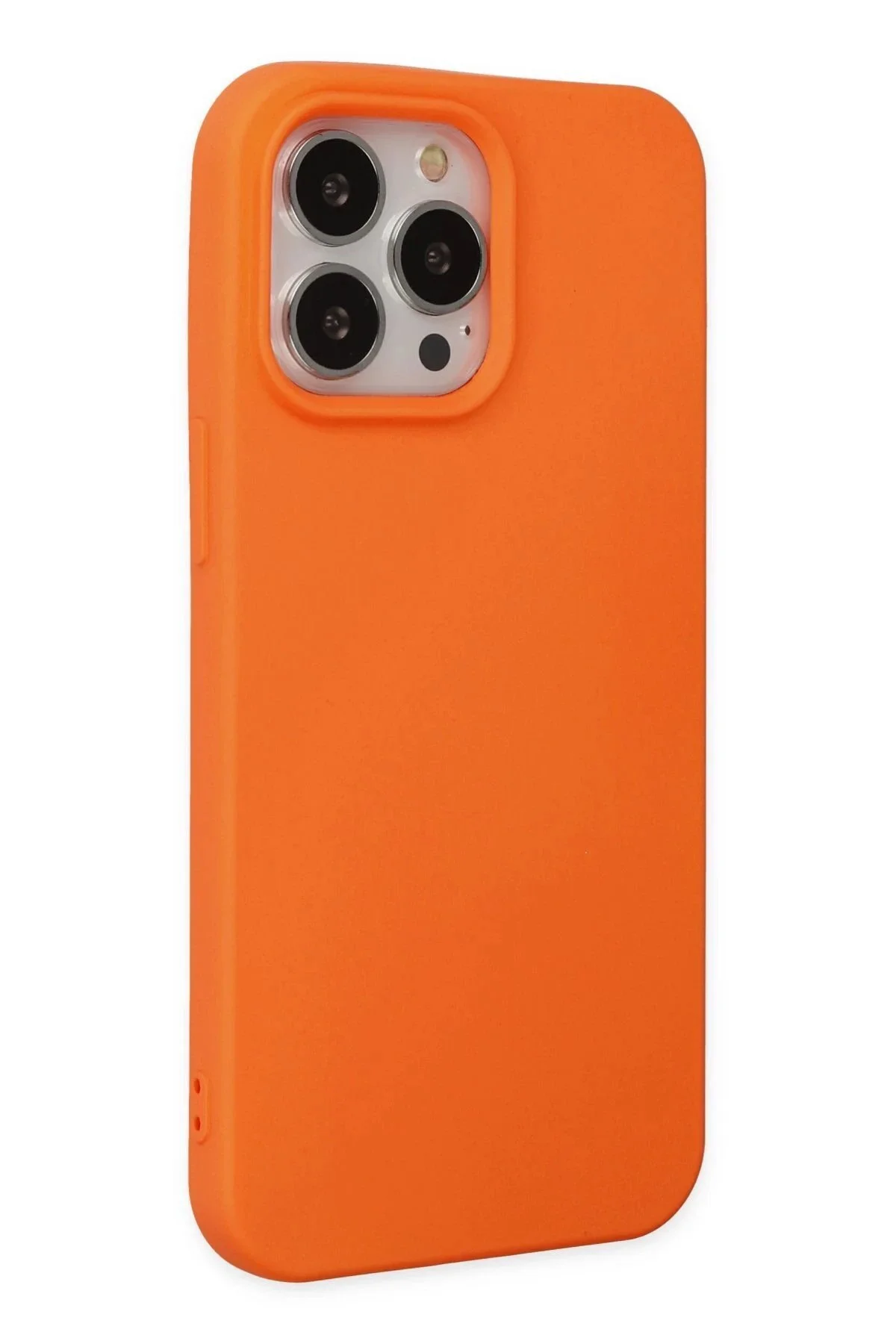 کاور و قاب IPHONE 15 PRO CASE NANO VELVET SILICONE ORANGE Akman