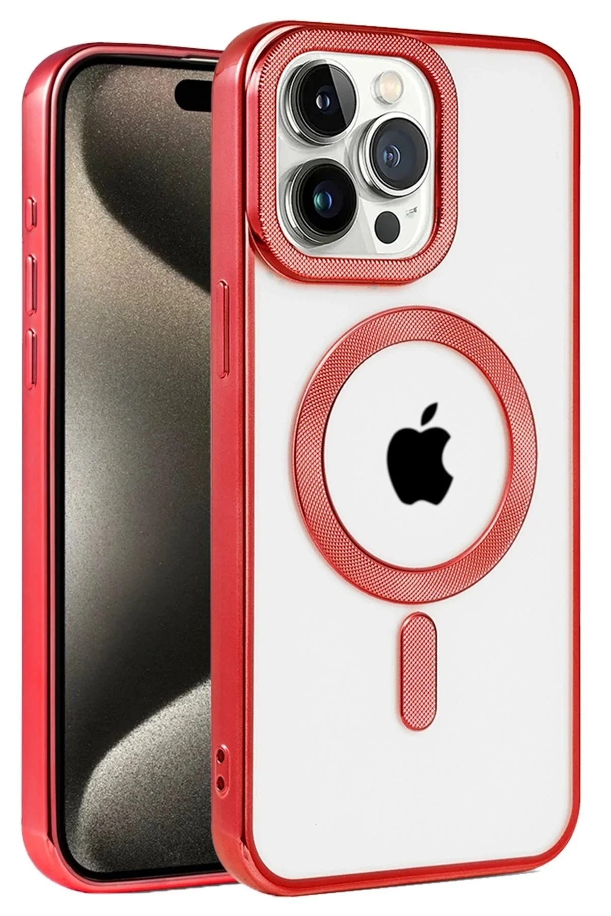کاور و قاب IPHONE 14 PRO MAX CASE KRONOS MAGSAFE COVER قرمز Akman