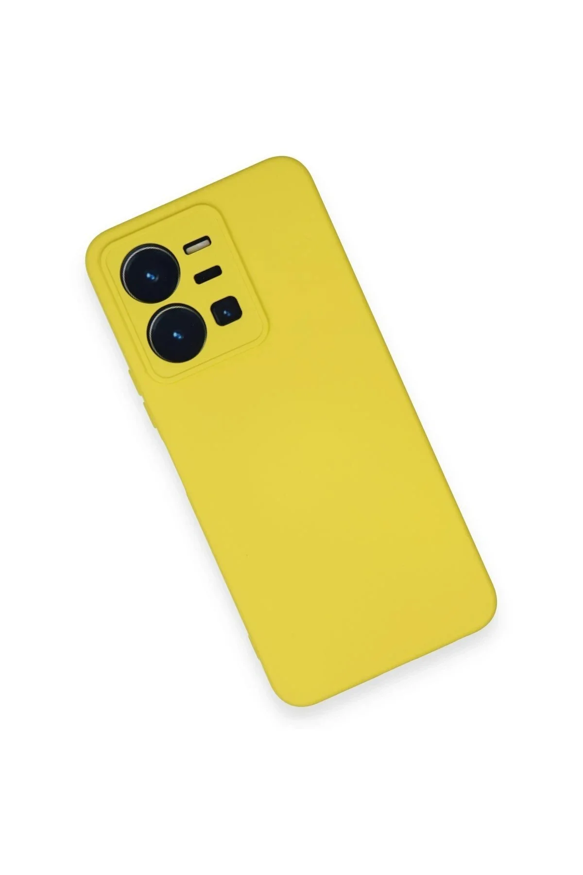 کاور و قاب داخل VIVO Y35 NANO VELVET SILICONE زرد Akman