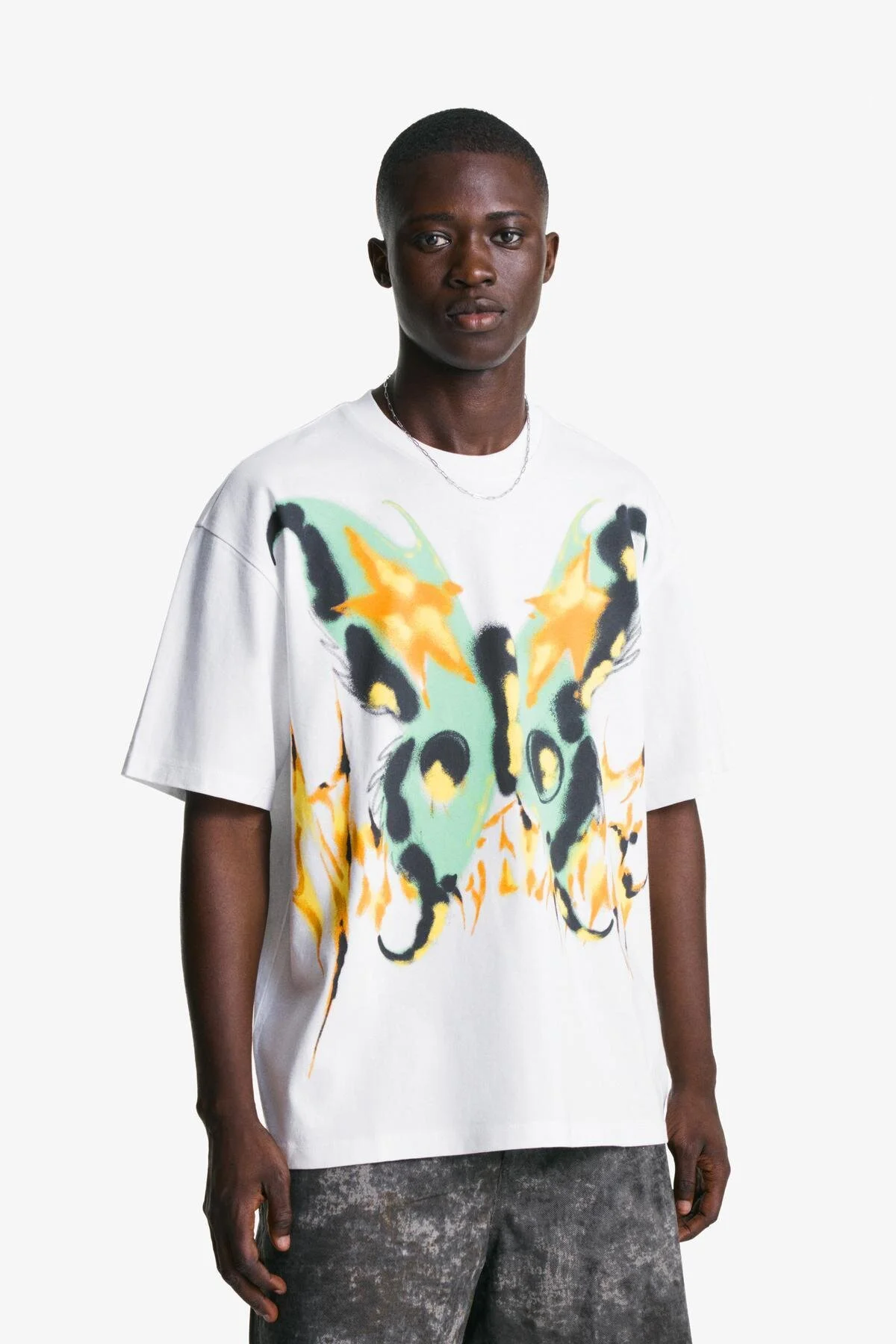 تی شرت T SHIRT با آستین کوتاه Bershka