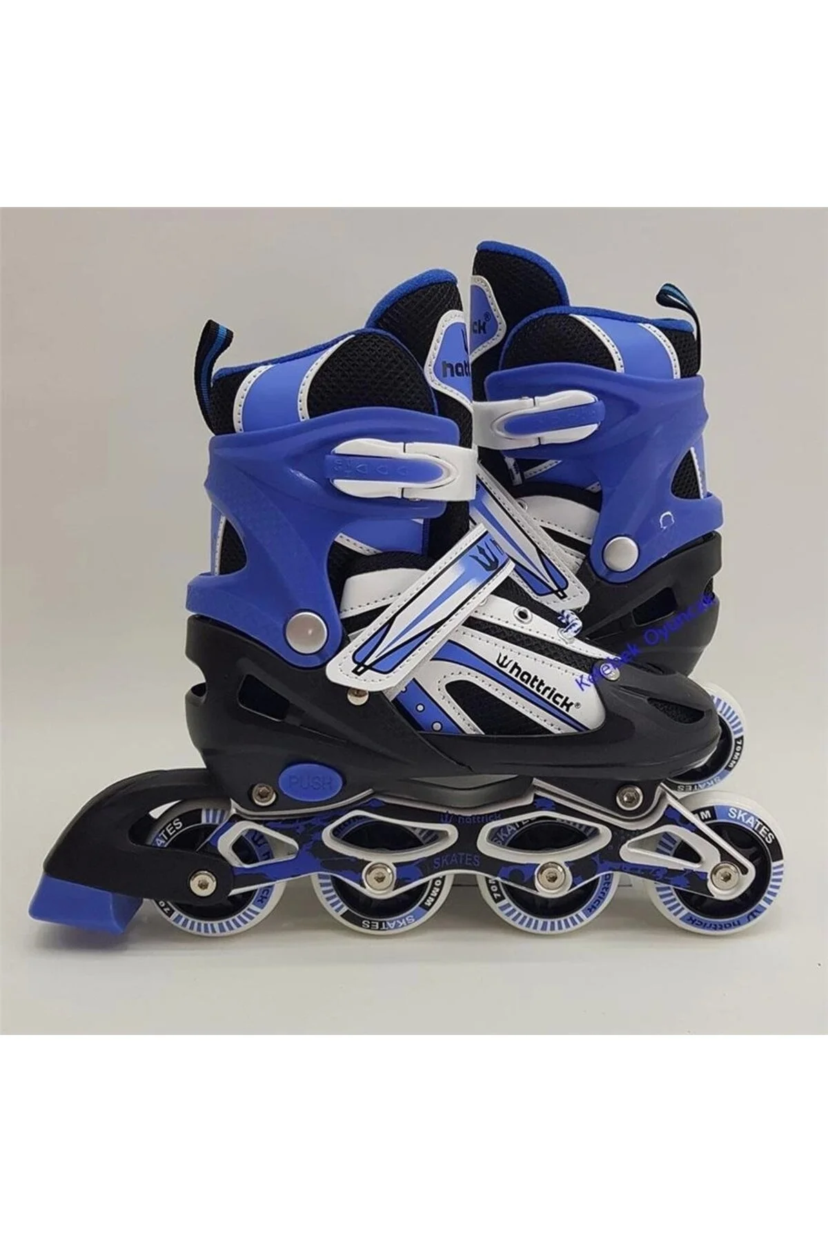 اسکیت کودک مردانه و زنانه PT90 های قابل تنظیم M BLUE SIZE 34 37 Hattrick