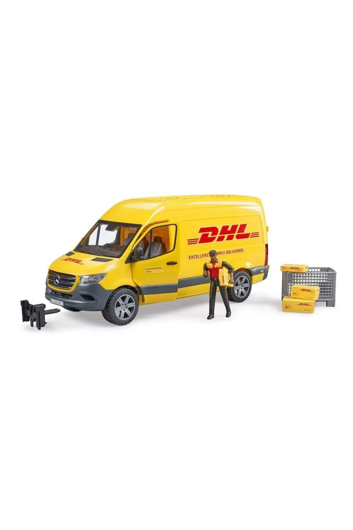ماشین اسباب بازی MB SPRINTER DHL TRUCK + DRIVER BR02671 Bruder