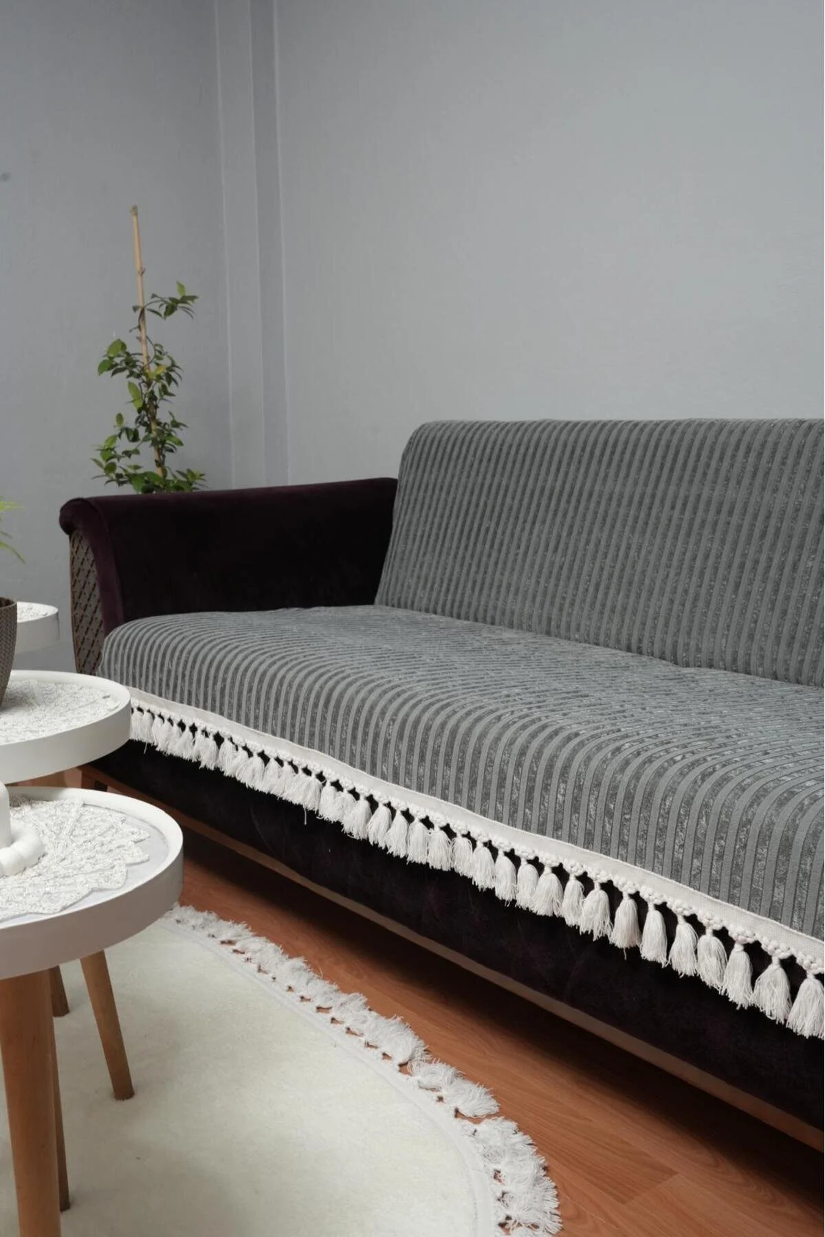 روکش مبل مخمل آب اسفنجی راه پوشش تخت خواب DECORA CASA HOME COLLECTİON