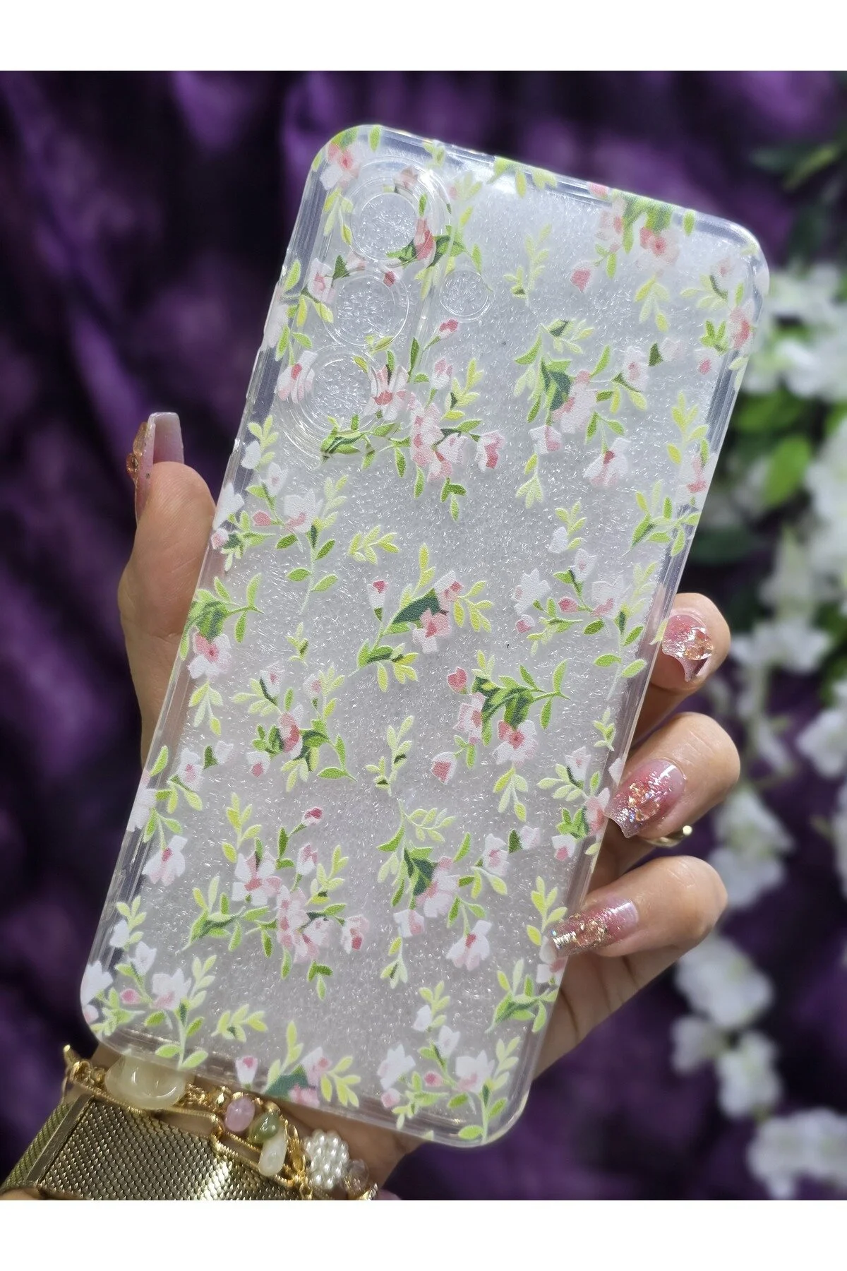 کاور و قاب گوشی شفاف چاپی سازگار SAMSUNG GALAXY A56 Magic Ring