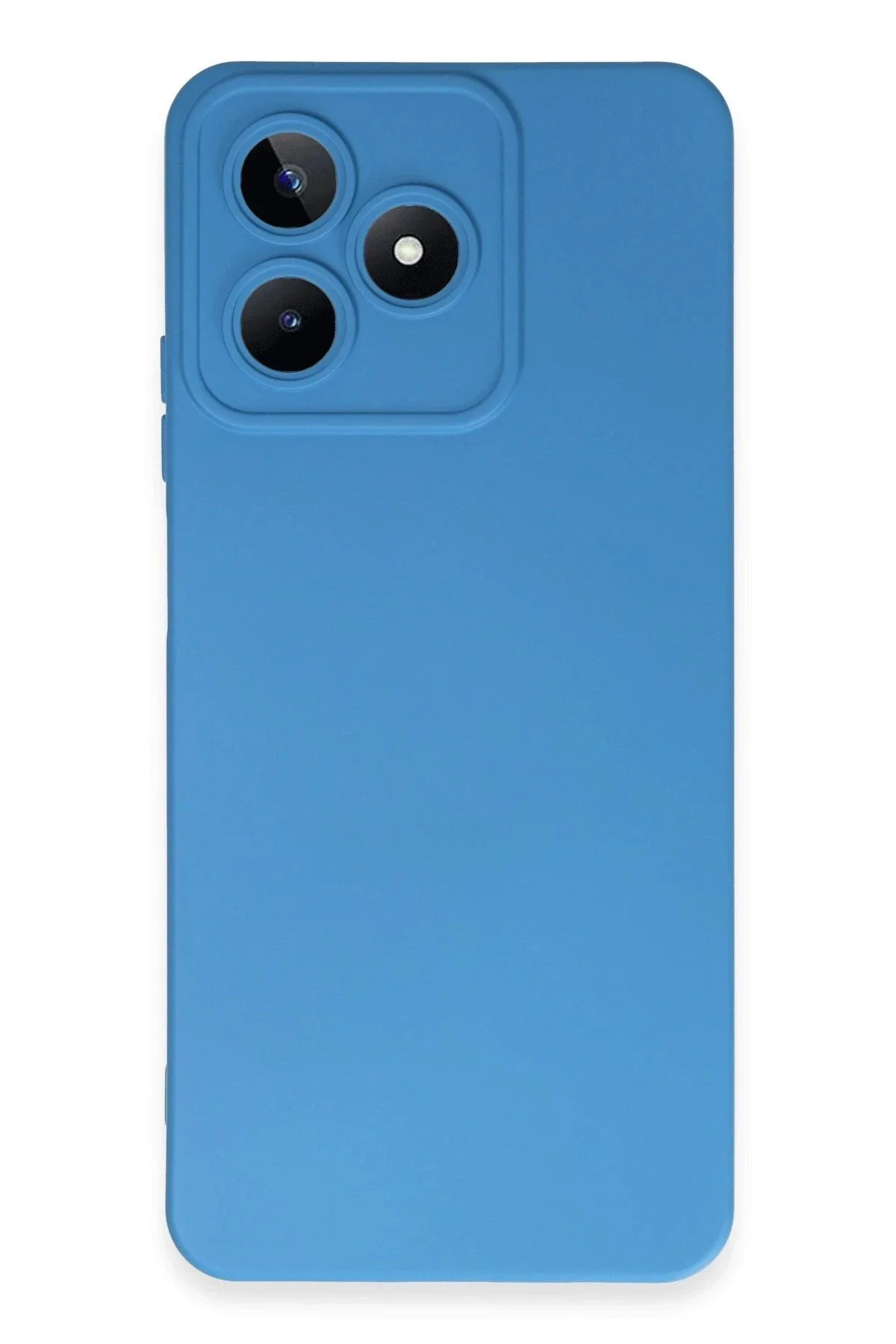 کاور و قاب داخل REALME C53 NANO VELVET SILICONE آبی Akman