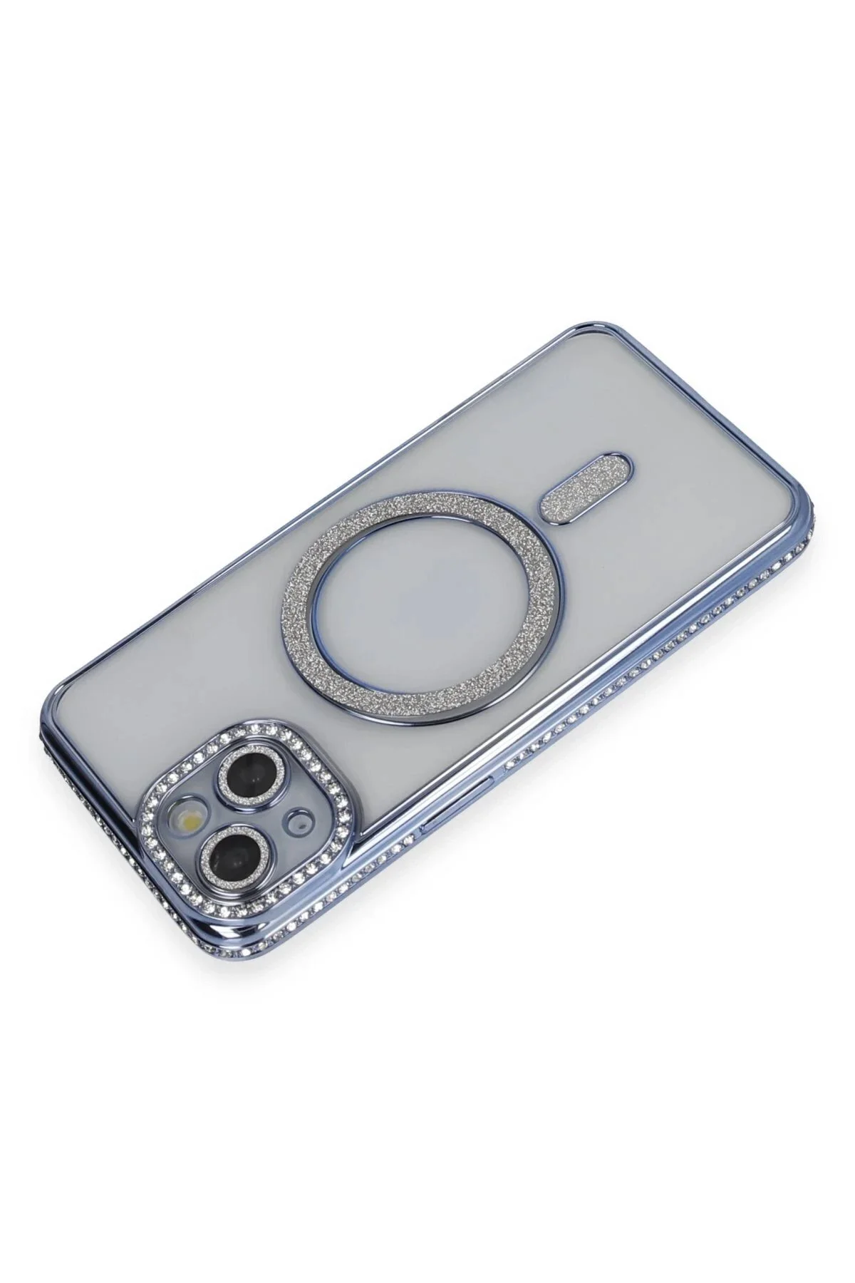 کاور و قاب محافظ آیفون 13 جوک براق MAGNETICAFE آبی Marsilyan