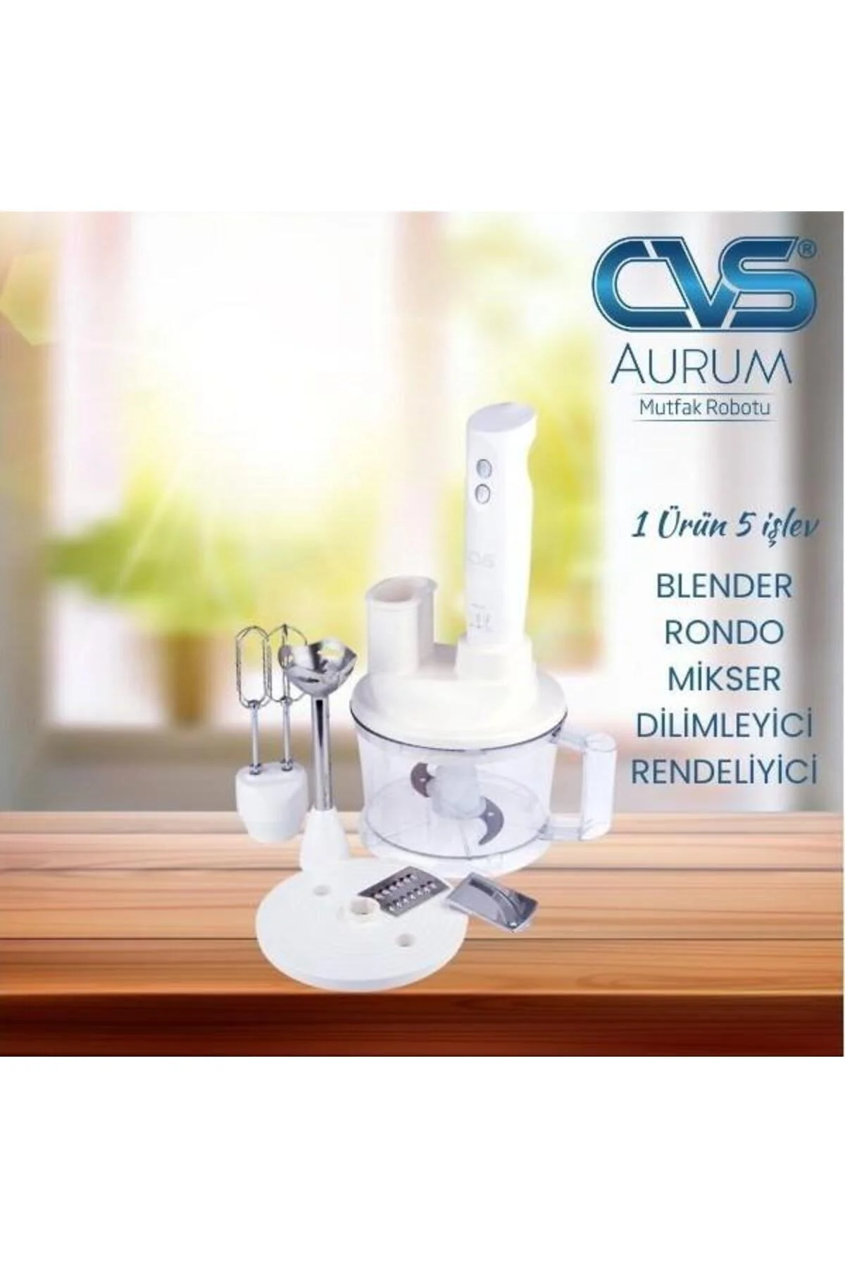 ست مخلوط کن بوت پوتین کامل AURUM سفید DN 1265 اورجینال CVS