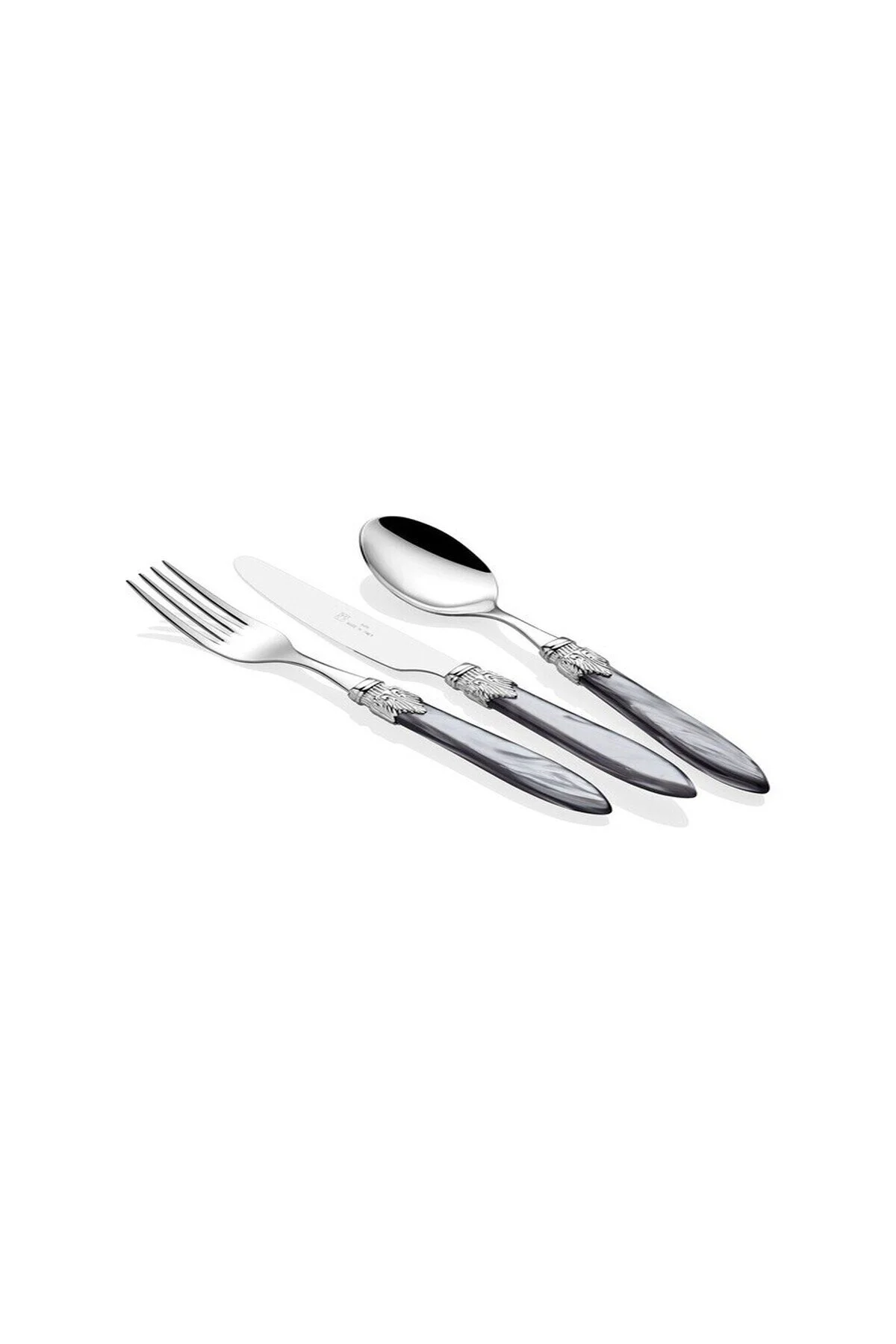 سرویس غذاخوری قاشق و چنگال 75 تکه RIVADOSSI LAURA CHROME GREY RİVADOSSİ SANDRO