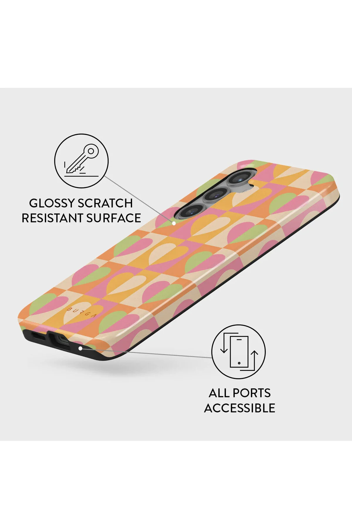 کاور و قاب طرح دار دو پایه سازگار با SAMSUNG GALAXY S23 FE KILIF HOUSE