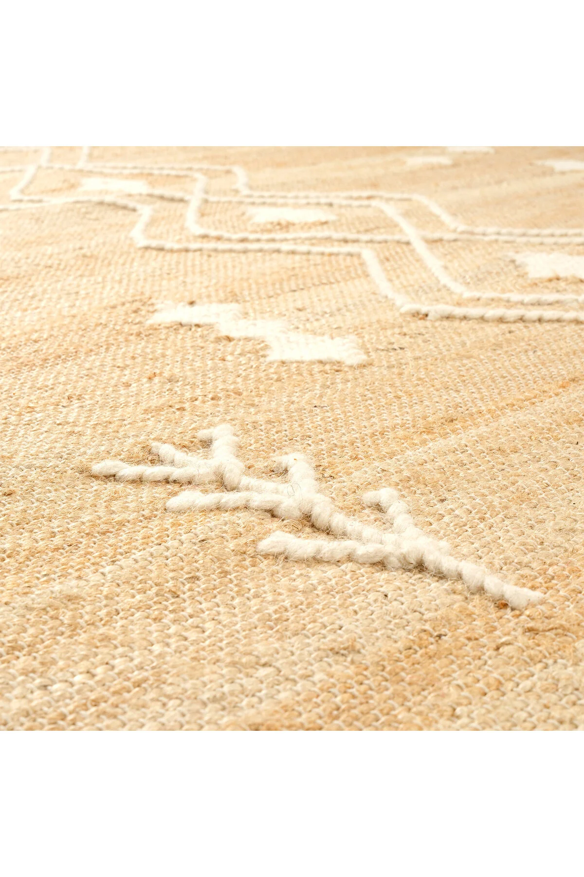 فرش جیپور جوت 120X180 سانتی متر بژ Zsa Zsa Zsu