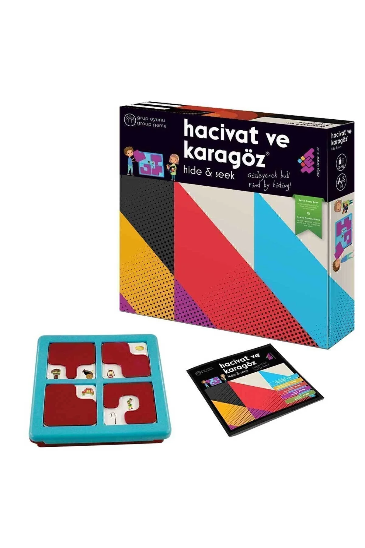 بازی های رومیزی Hacivat And Puzzle Intelligence Mind Game 3+ Age 1+ بازیکنان  Zet Zeka