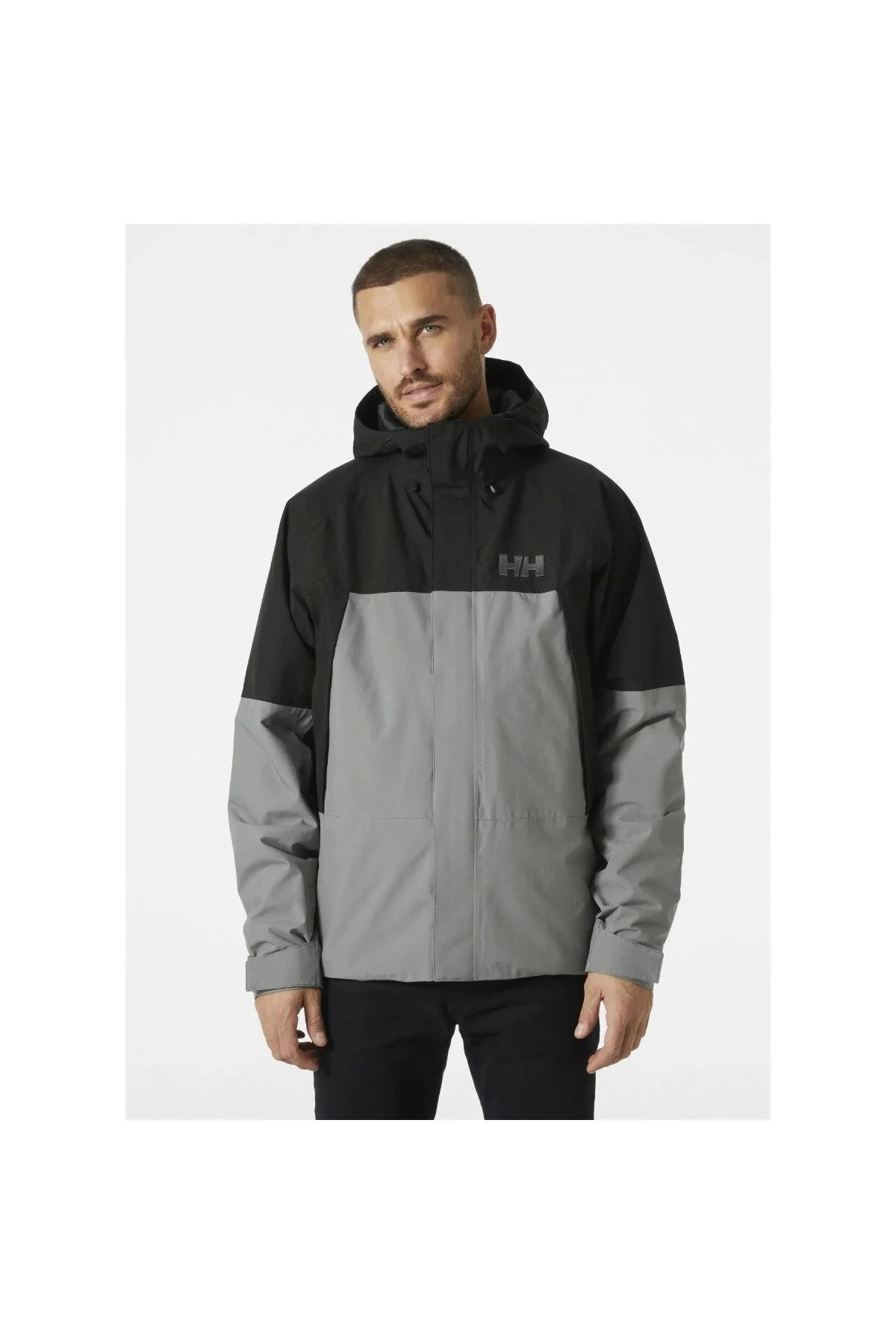 مانتو کلاهدار مردانه عایق بنف Helly Hansen