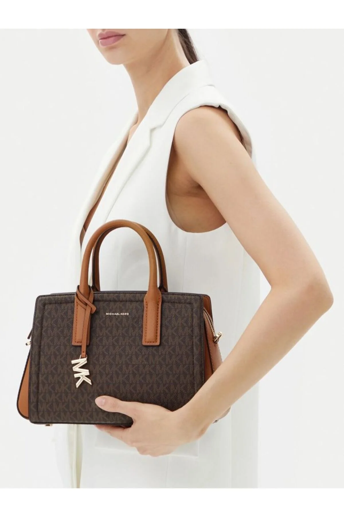 کیف شانه ای بند کوچک قابل جابجایی 30S5G9IS1B252 30S5G9IS1B 252 مایکل کورس اورجینال Michael Kors