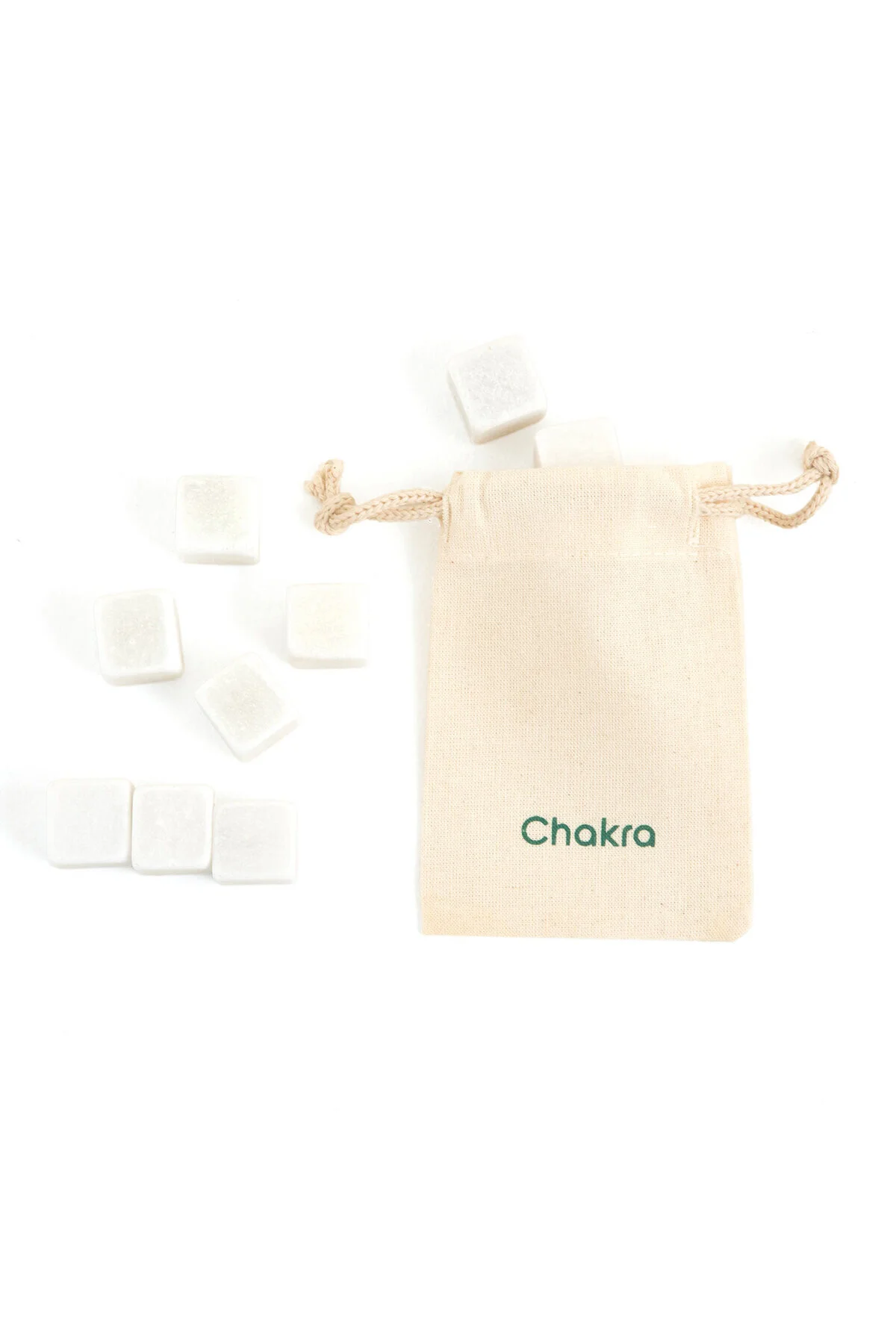 قالب یخ مجموعه سنگ 2X2 سانتی متر سفید Chakra