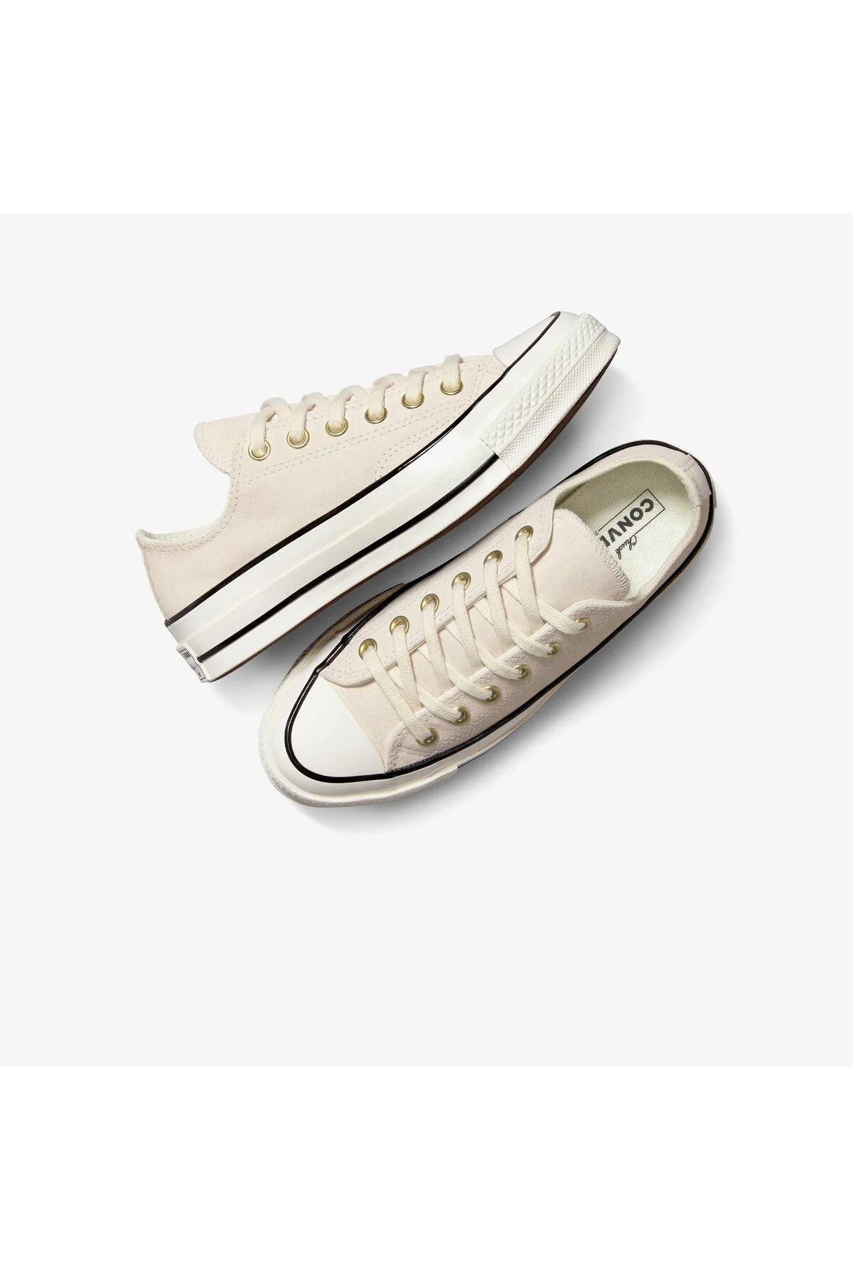 اسنیکر کفش کتانی کرم یونیسکس جیر چاک 70 کانورس Converse