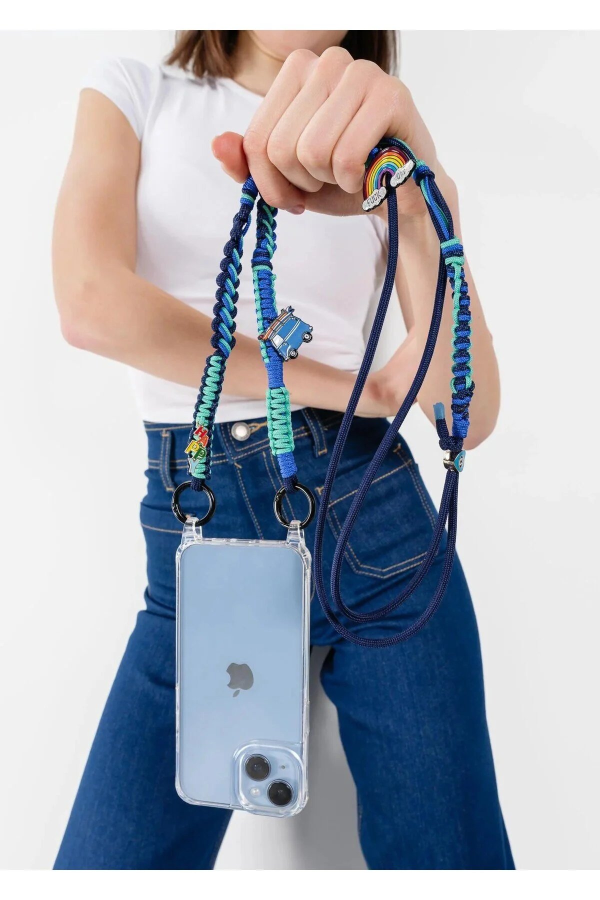 کاور و قاب ROAD TRIP PHONE STRAP IPHONE 16 PRO MAGSAFE سازگار Happy-Nes