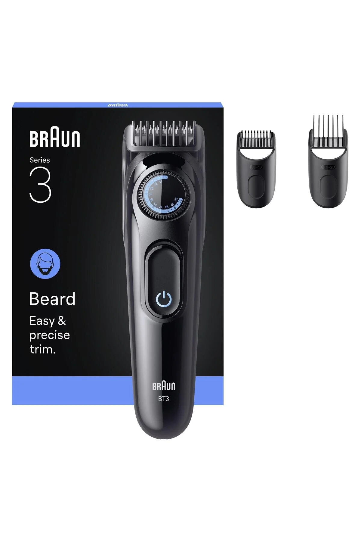 ماشین اصلاح سری کننده 3 +3 لوازم جانبی 40 طول چاقوی تیز BT3520 براون اورجینال Braun