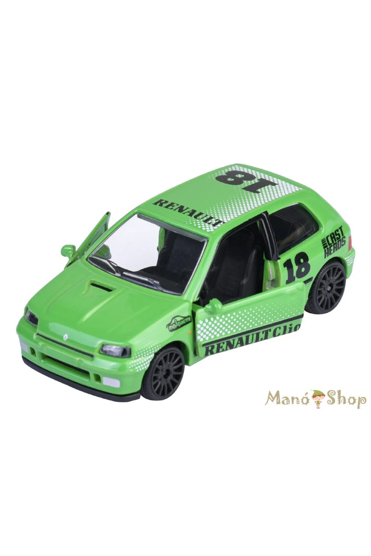 ماشین اسباب بازی MAJORETTE CASTS RENAULT CLIO 16S GREEN METAL DIECAST MODEL CAR 1:64 HOT WHEELS