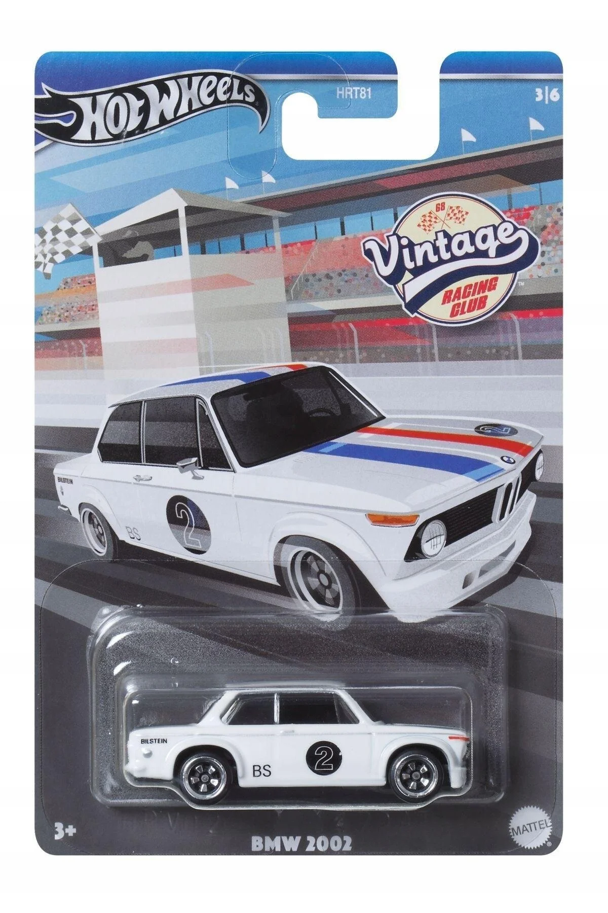 ماشین اسباب بازی BMW 2002 VINTAGE RACING CLUB از ترکیه HOT WHEELS