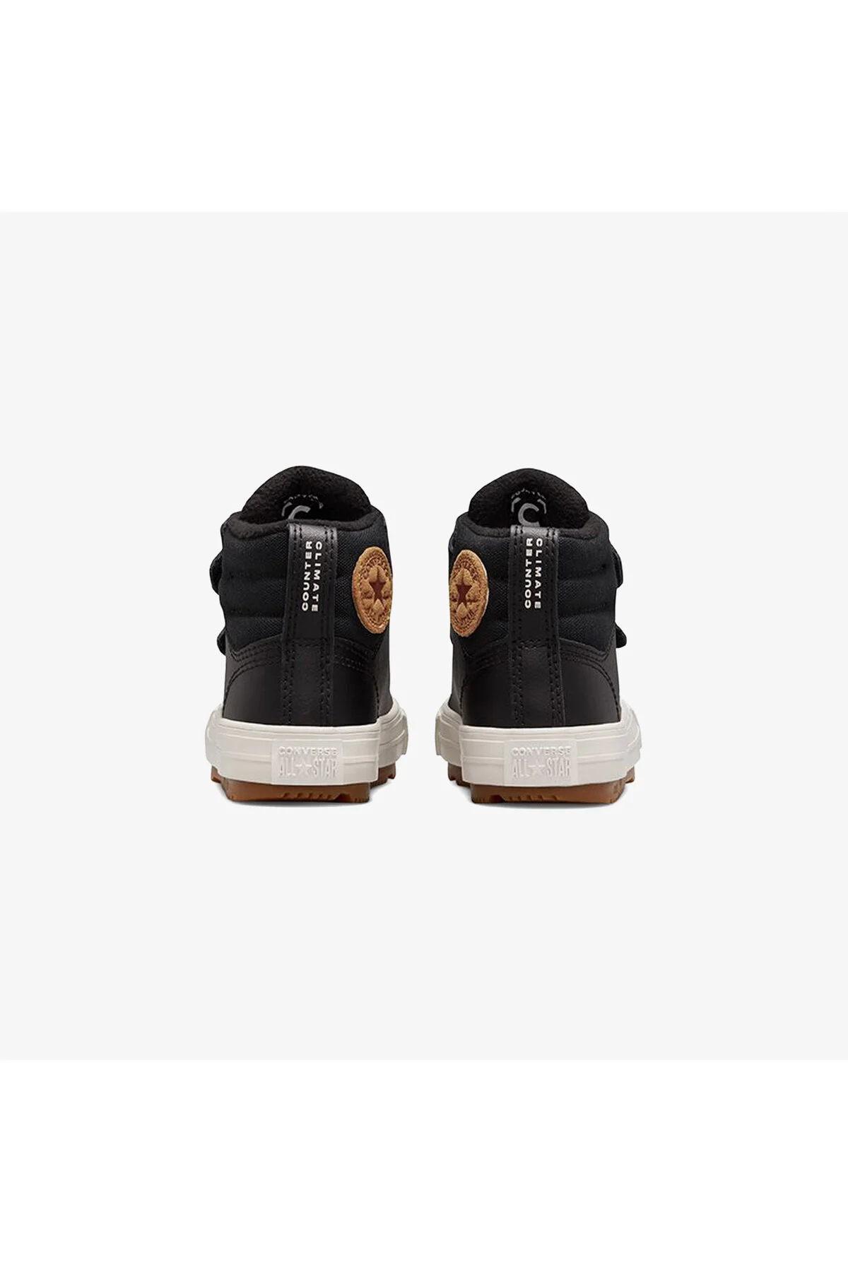 چکمه و بوت های چرمی مشکی بچه گانه چاک تیلور آل استار برکشایر کانورس Converse