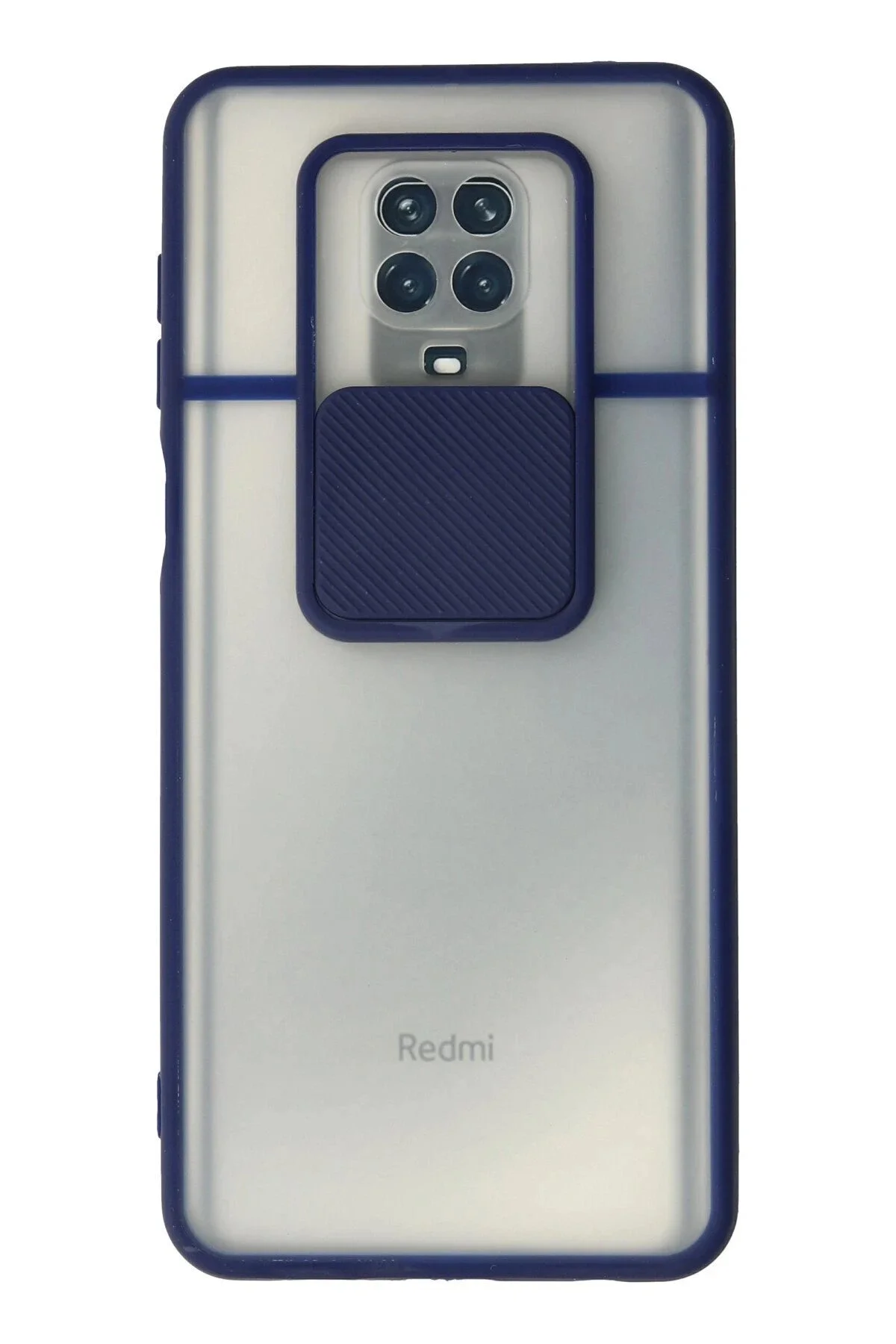 کاور و قاب XIAOMI REDMI NOTE 9 PRO CASE PALM FROSTED CAMERA SLIDER SILICONE NAVY BLUE VB1610 CepteToptan