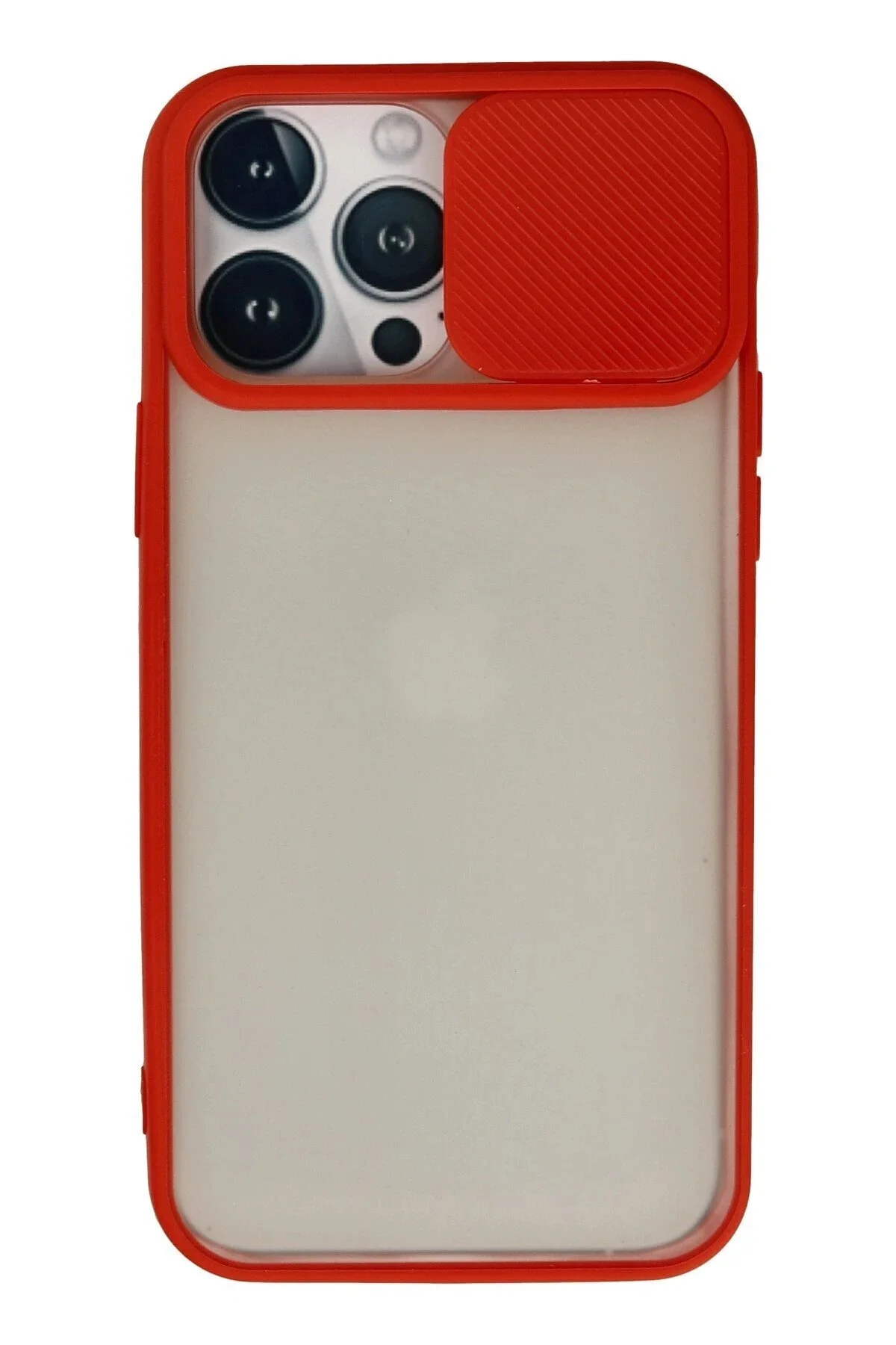 کاور و قاب IPHONE 13 PRO MAX CASE PALM FROSTED CAMERA SLIDER RED VB8963 CepteToptan