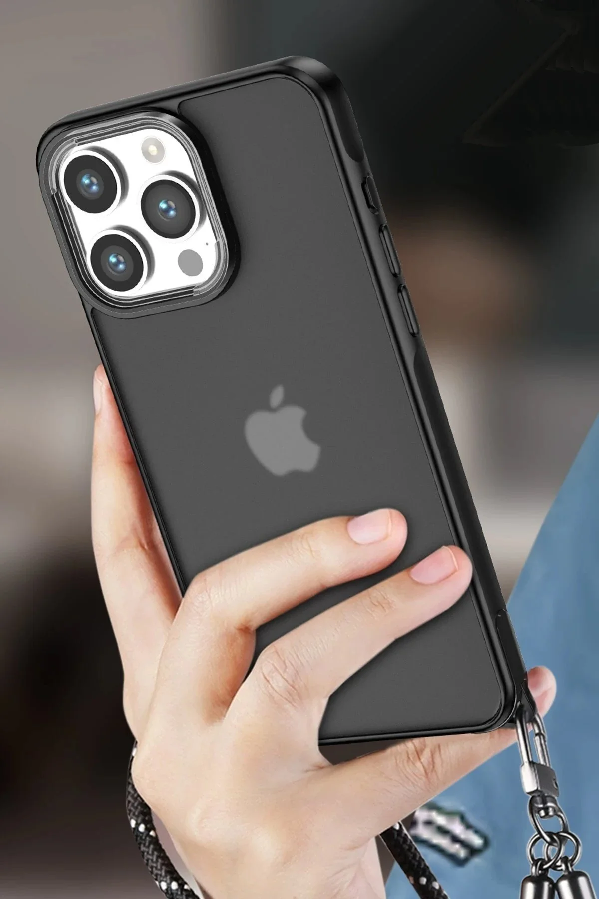 کاور و قاب زیبای IPHONE 13 PRO MAX CASE مشکی CepteToptan