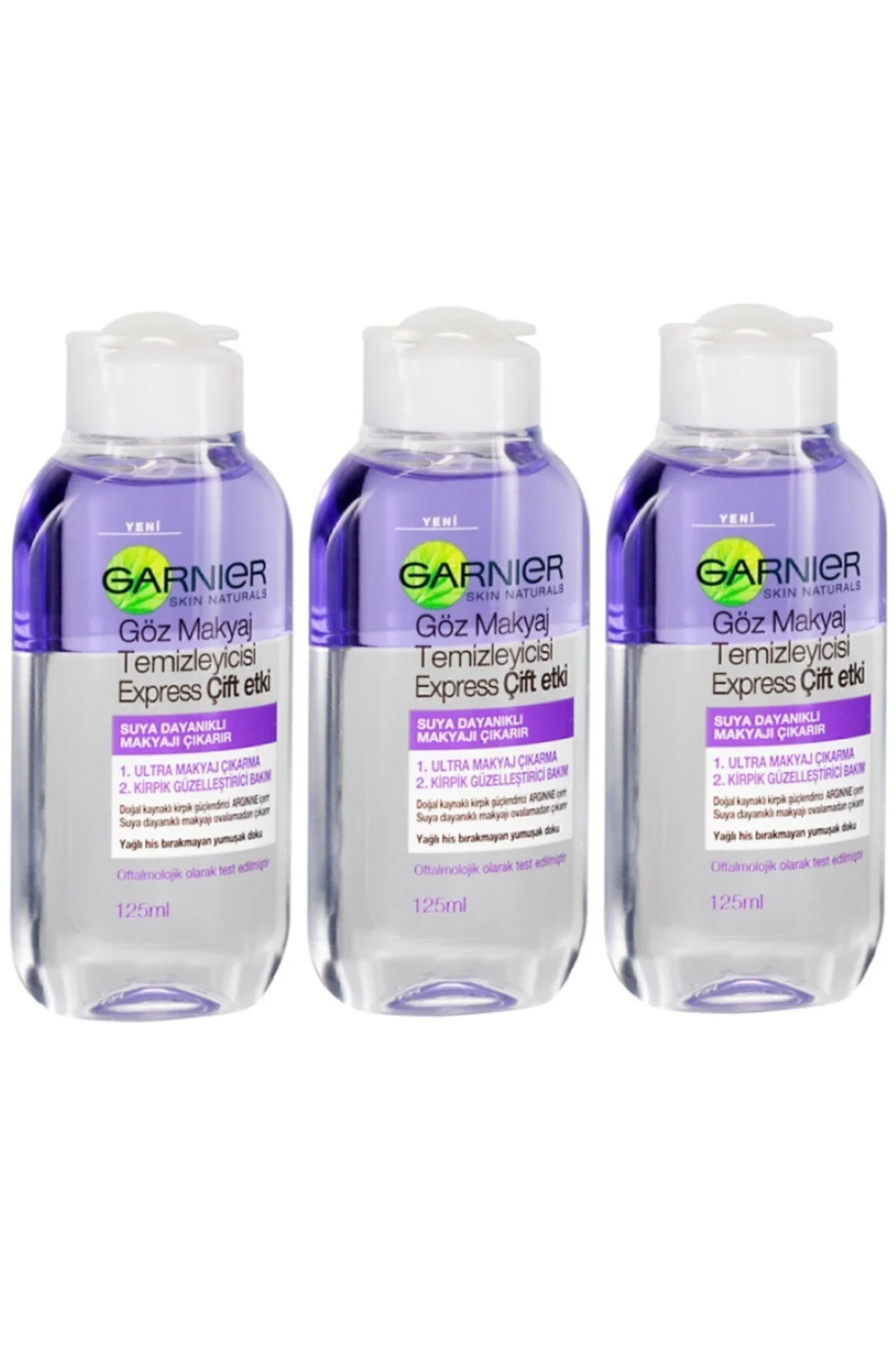 پاک کننده آرایش چشم جلوه دوگانه 125 میل X 3PCS Garnier