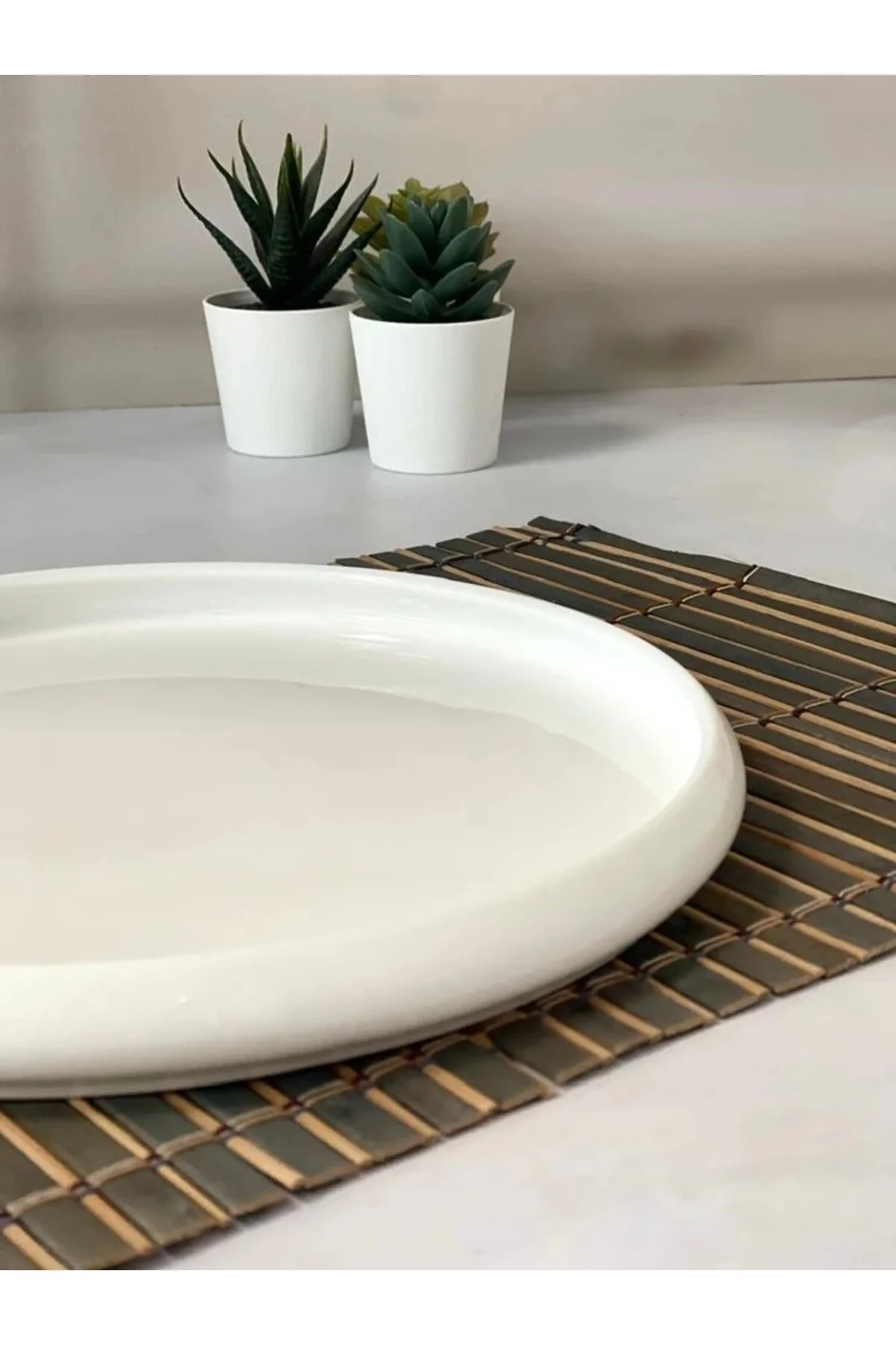 بشقاب صفحه گرد چینی BIANCO PERLA 26.8X2.5 سانتی متر ACAR