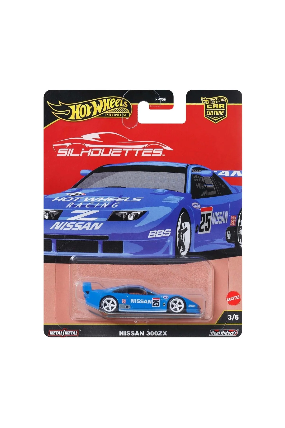 ماشین اسباب بازی کشت اتومبیل ممتاز نیسان 300ZX SILHOUETTES هات ویلز اورجینال HOT WHEELS