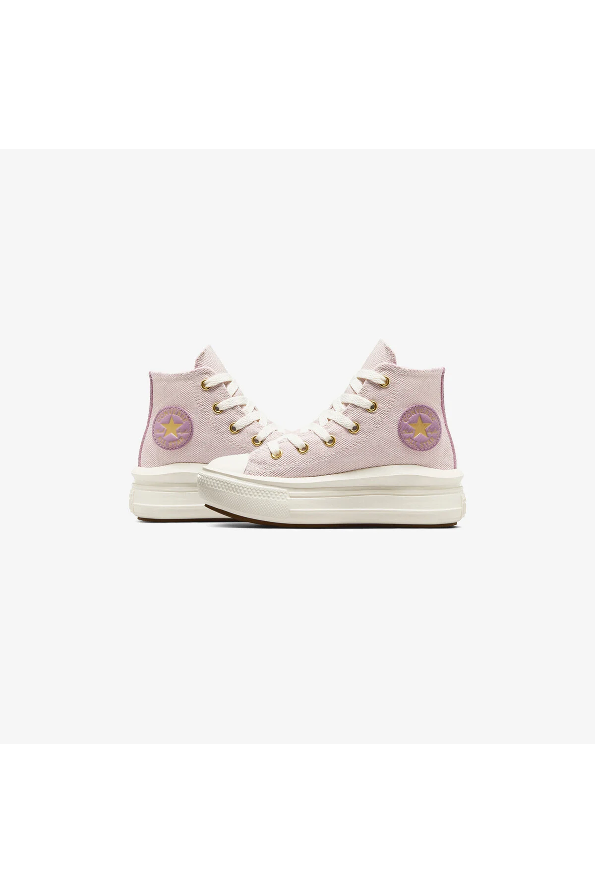 اسنیکر کفش ورزشی با پلتفرم یاسی سکوی کودکانه آل استار موو چاک تیلور کانورس Converse
